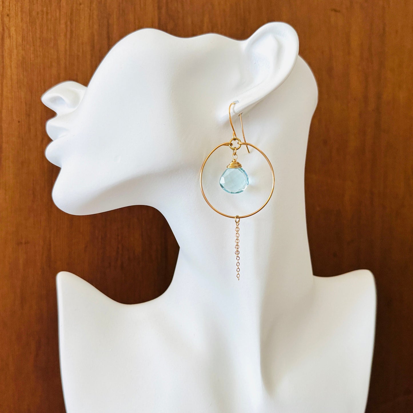 Topaz Hoop Earrings