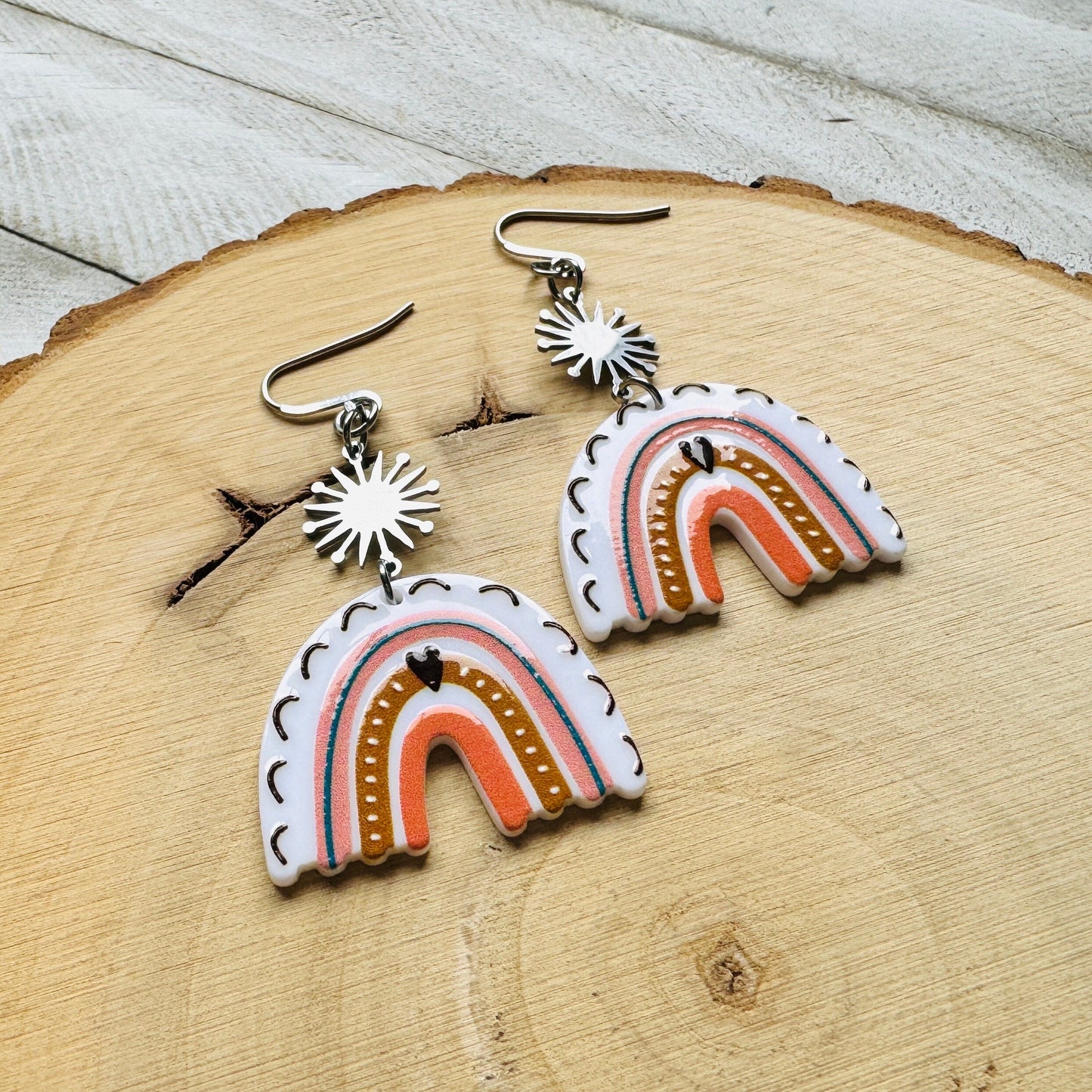 Rainbow Dangle Earrings