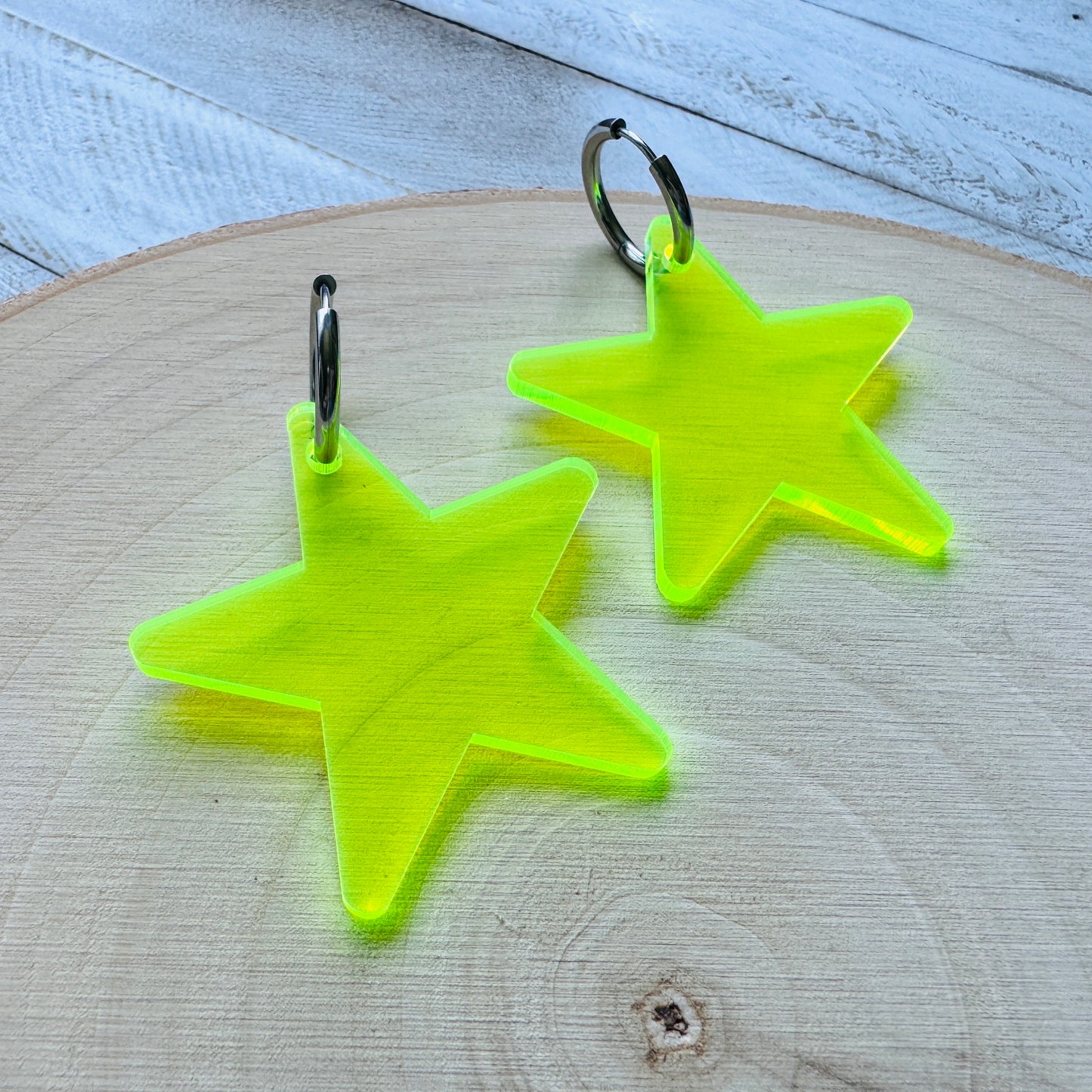 Star Huggie Hoop Earrings