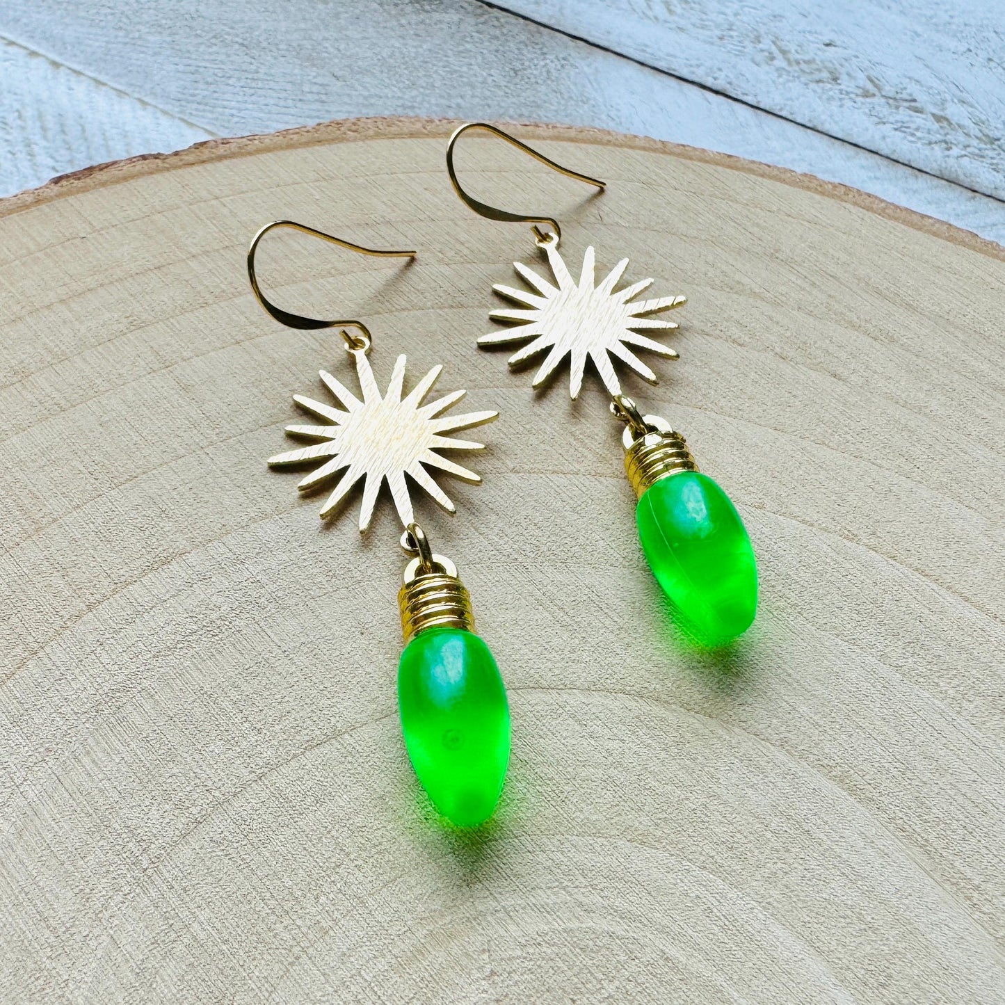 Christmas Light Earrings
