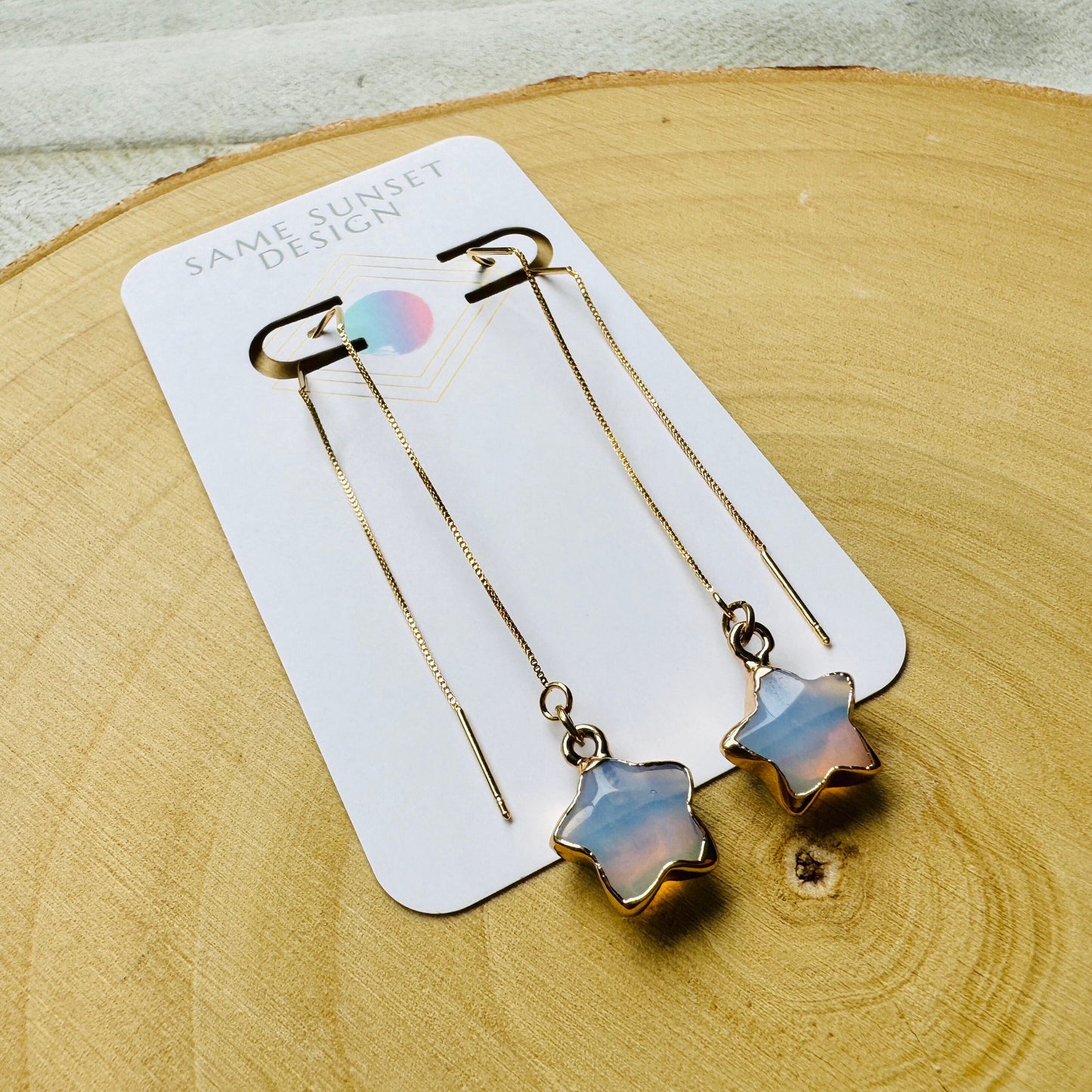 Opalite Threader Earrings