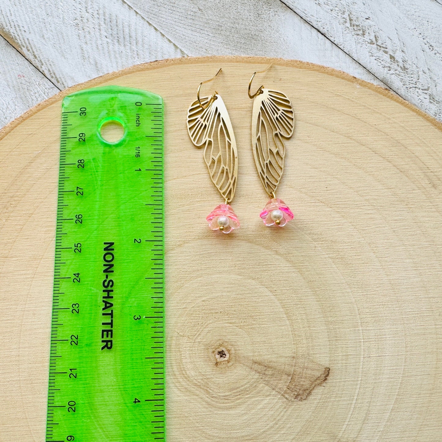 Butterlfy Wing Flower Earrings