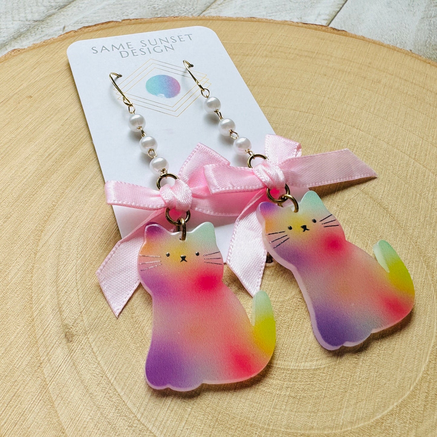 Cat Bow Earrings