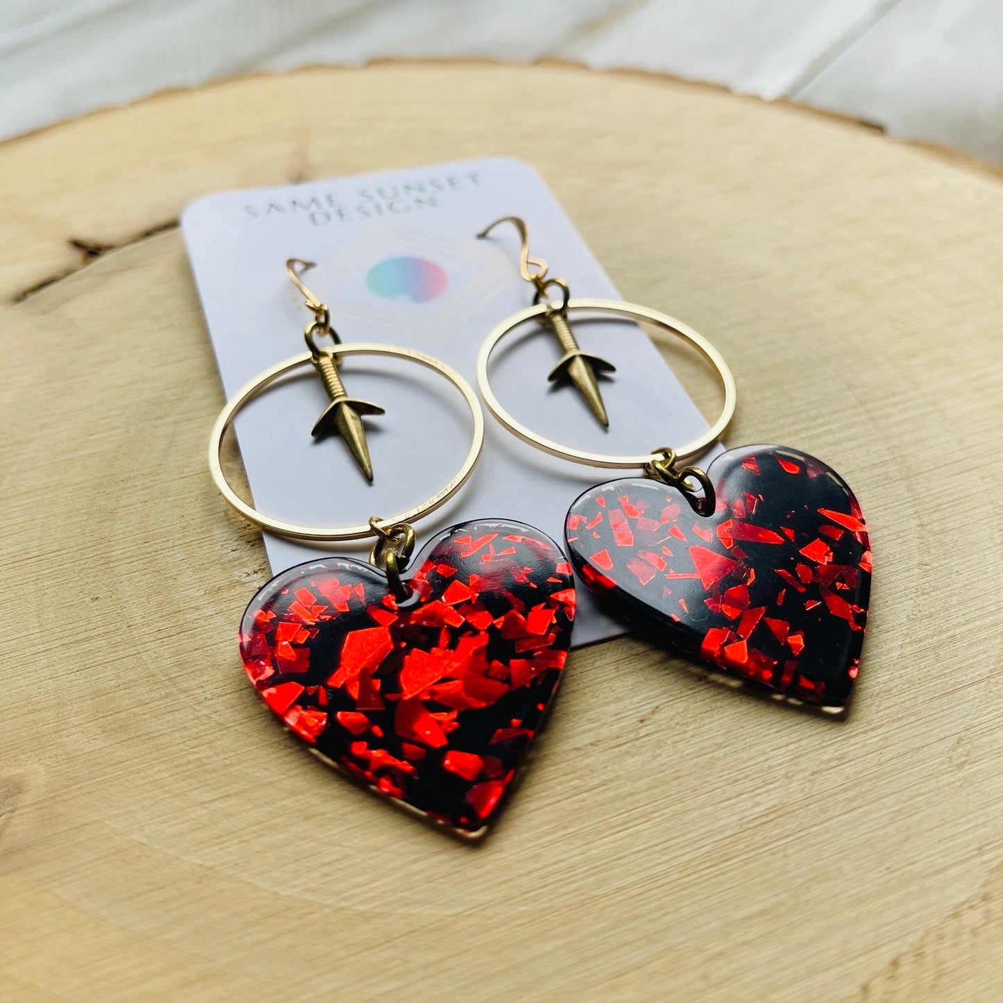 Heart Dagger Earrings