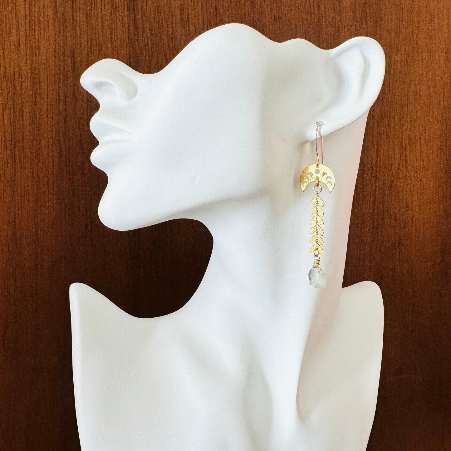 Green Amethyst Earrings
