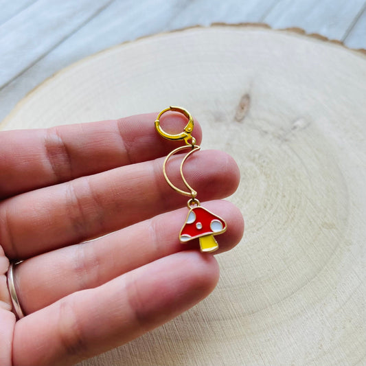 Single Mushroom Earring