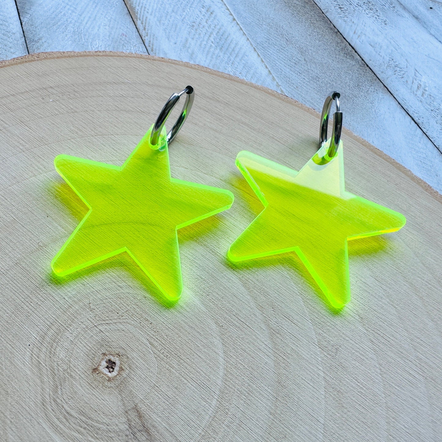 Star Huggie Hoop Earrings