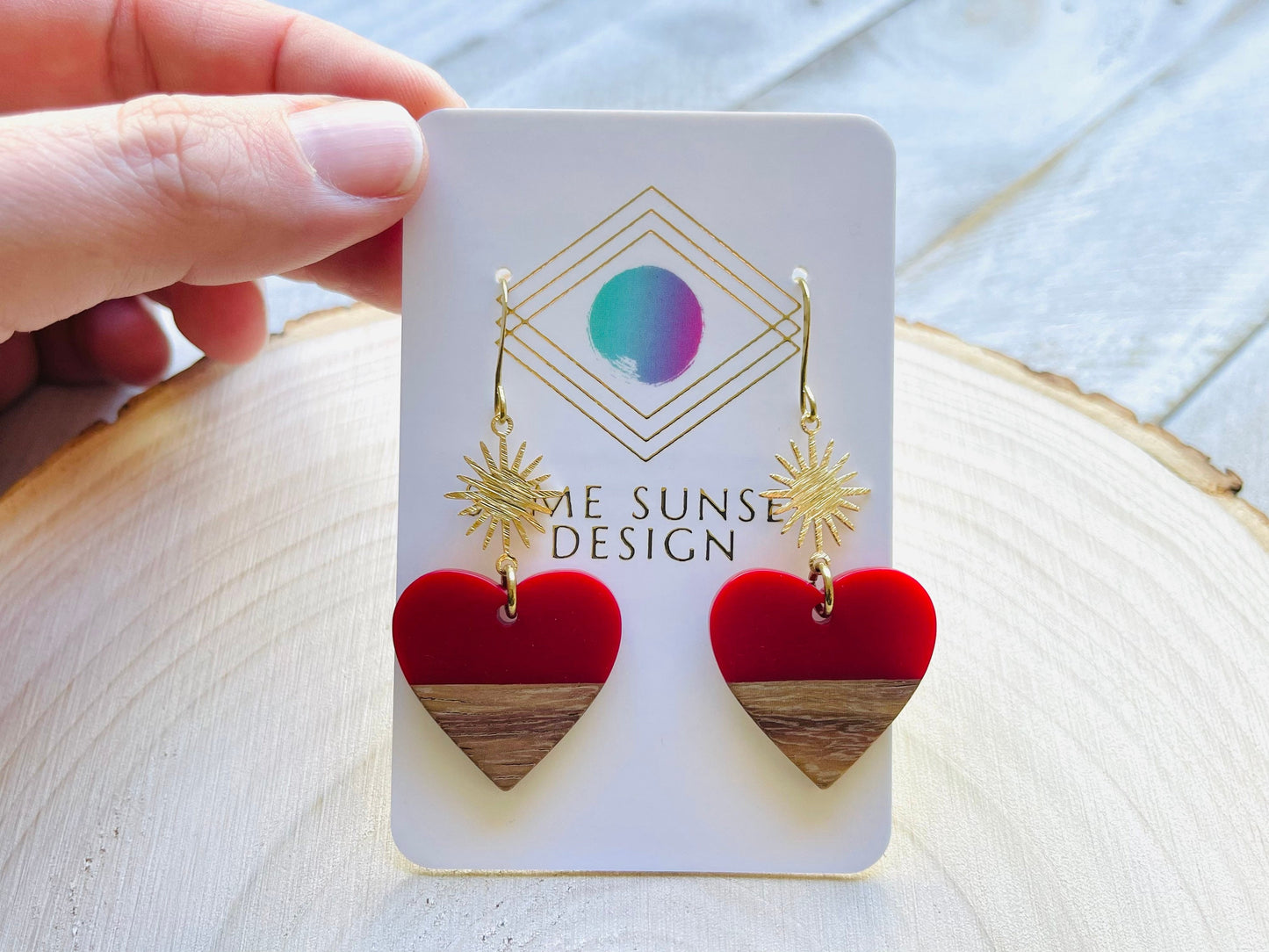 Red Heart Earrings