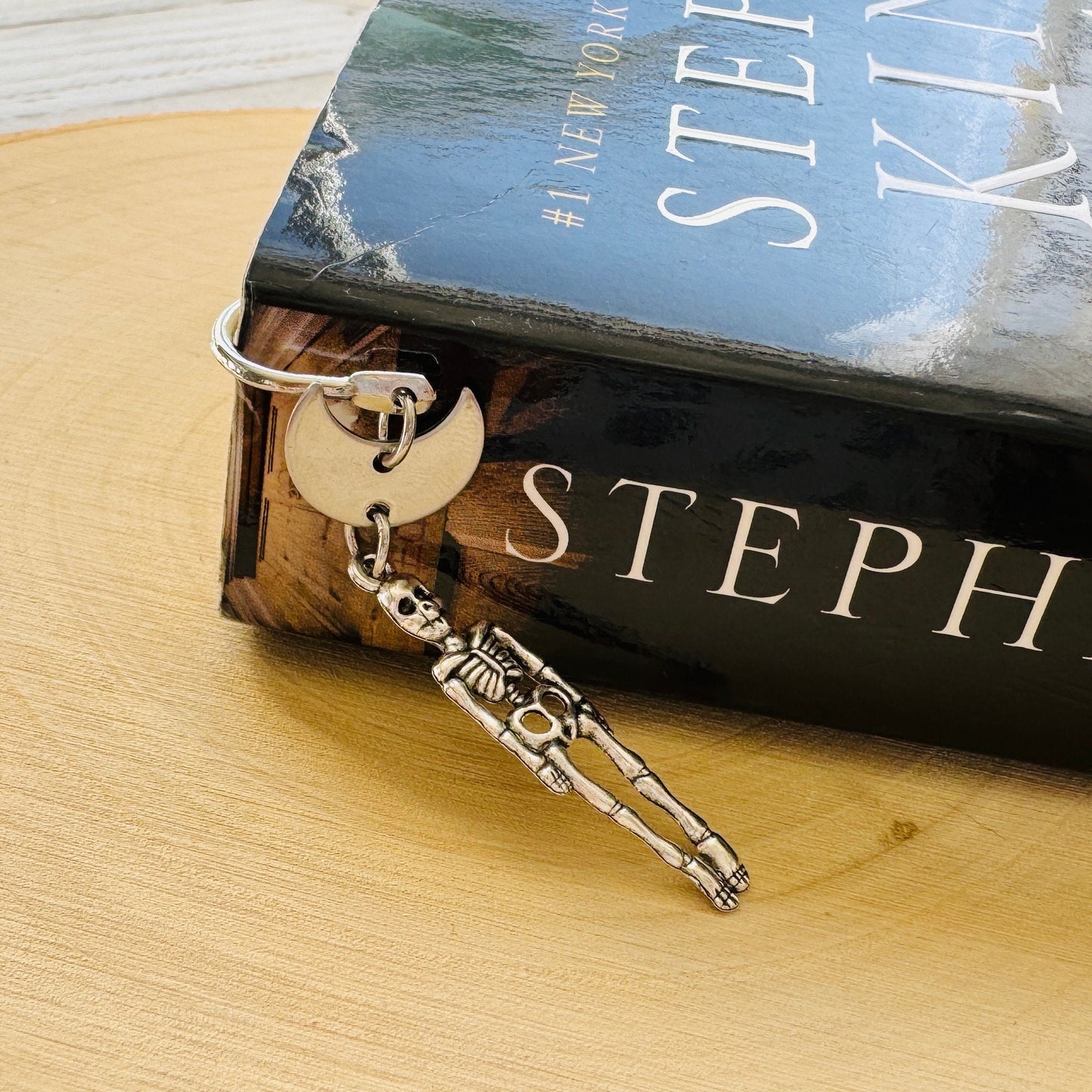 Skeleton Moon Bookmark