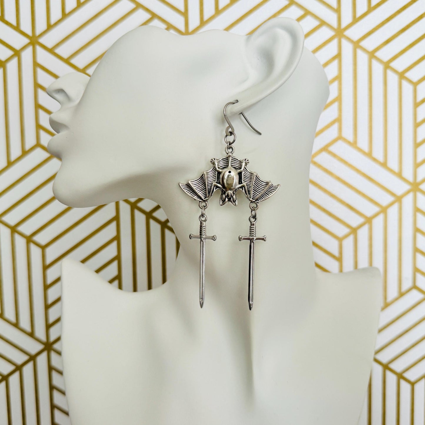 Bat Sword earrings