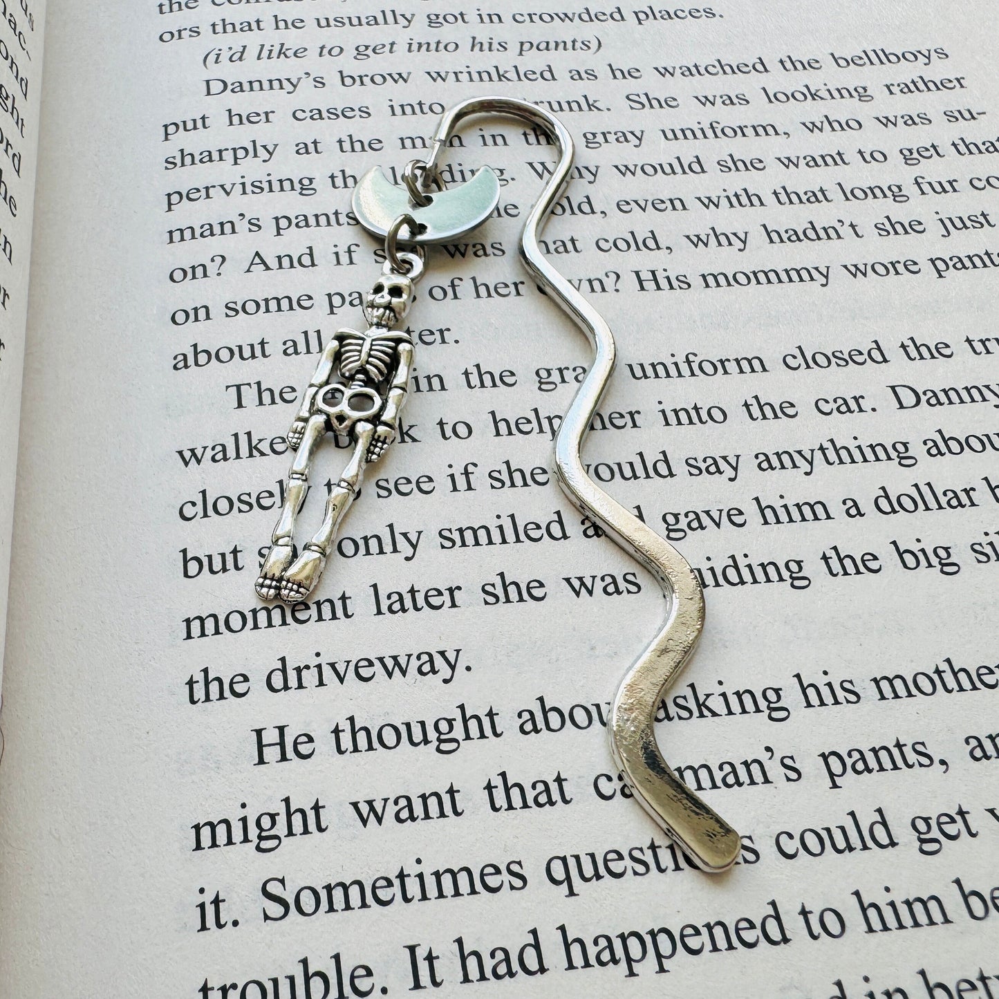 Skeleton Moon Bookmark