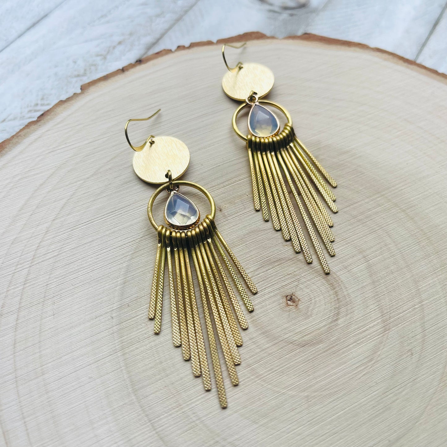 Opalite Fringe Earrings