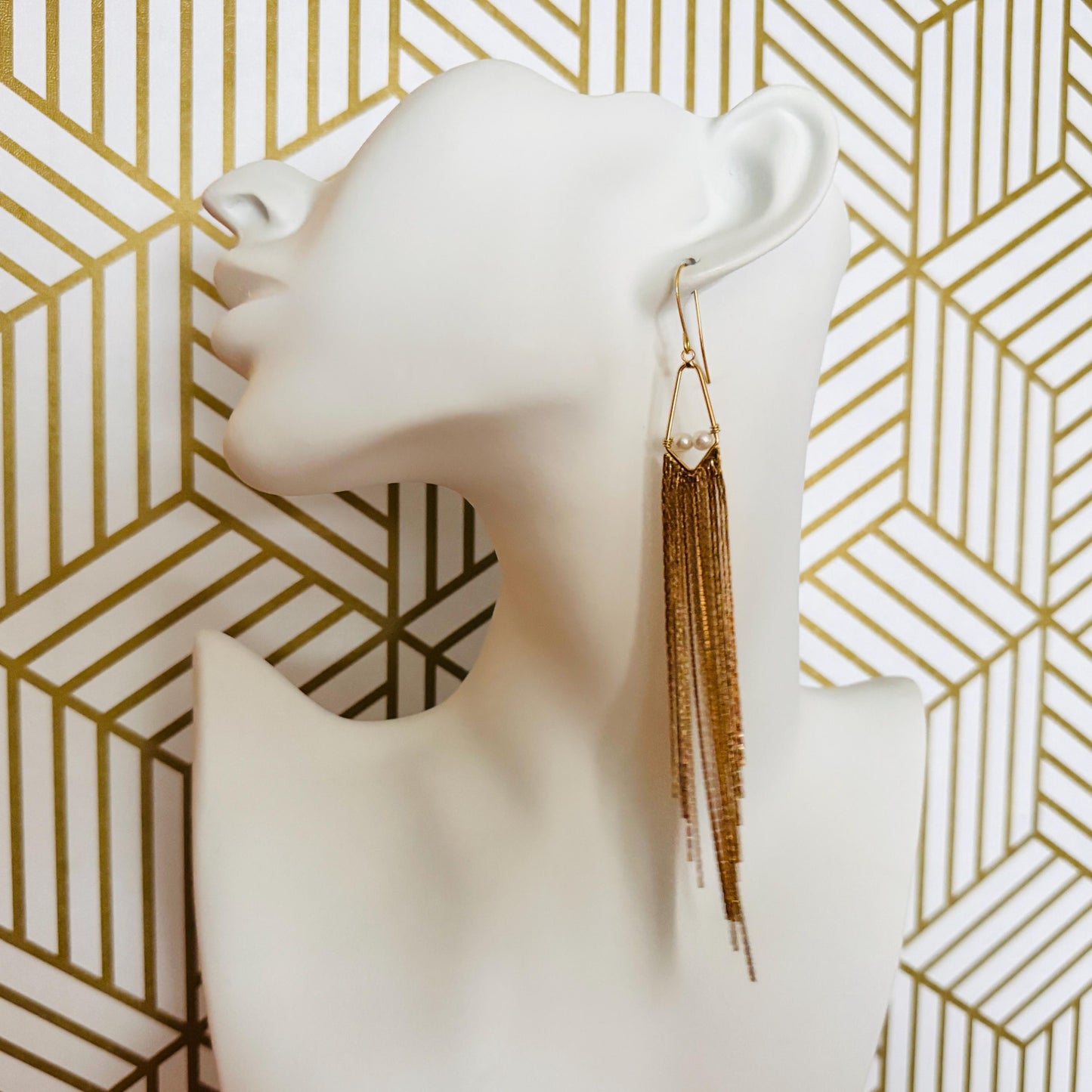 Freshwater Pearl Fringe Earrings