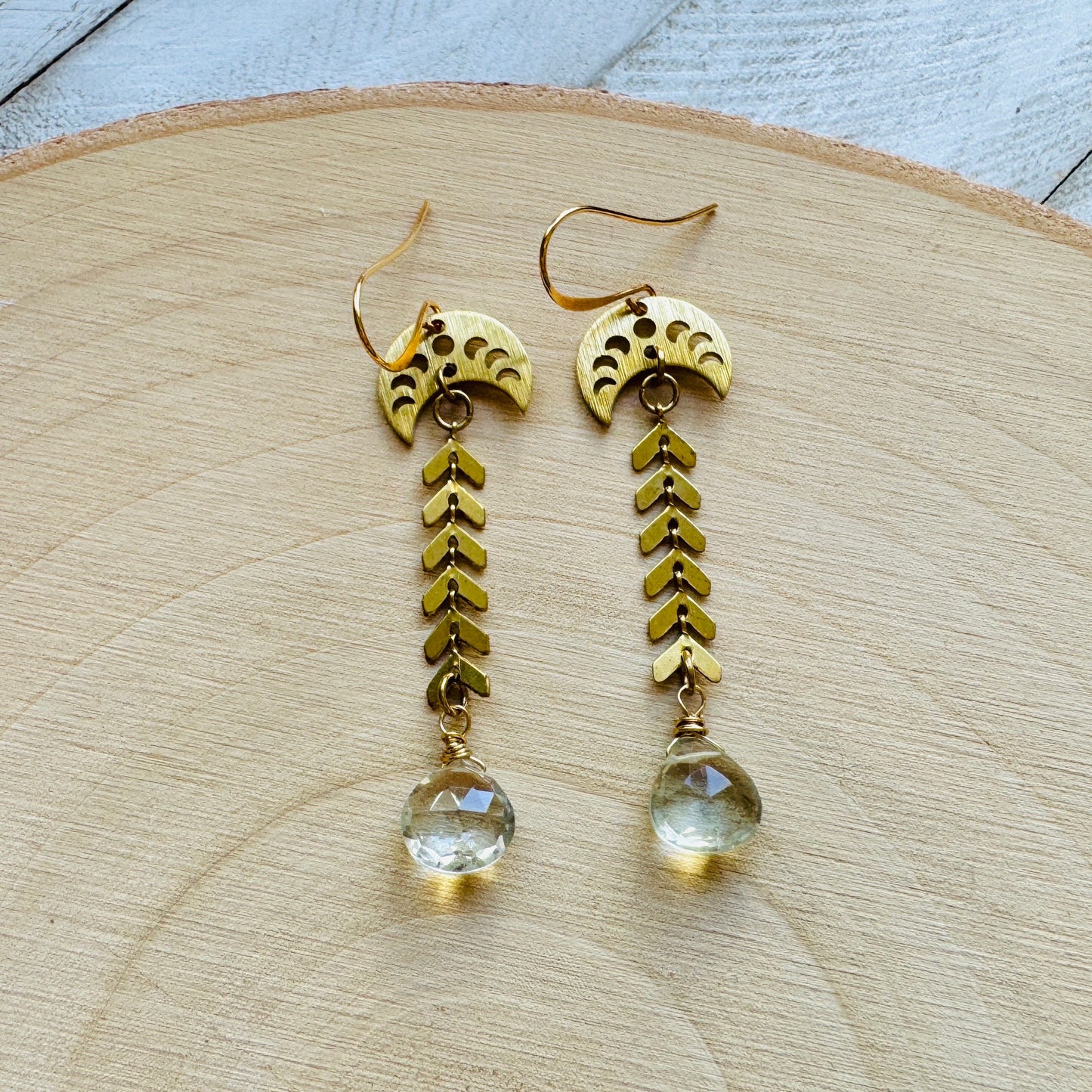 Green Amethyst Earrings