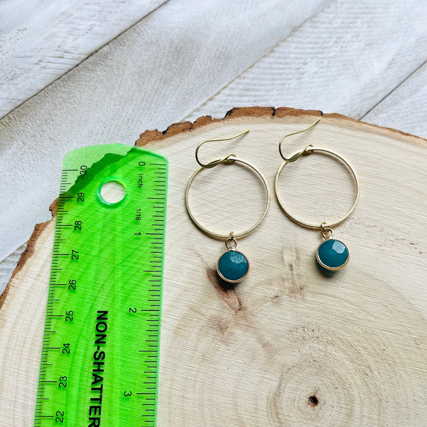 Brass Hoop Earrings