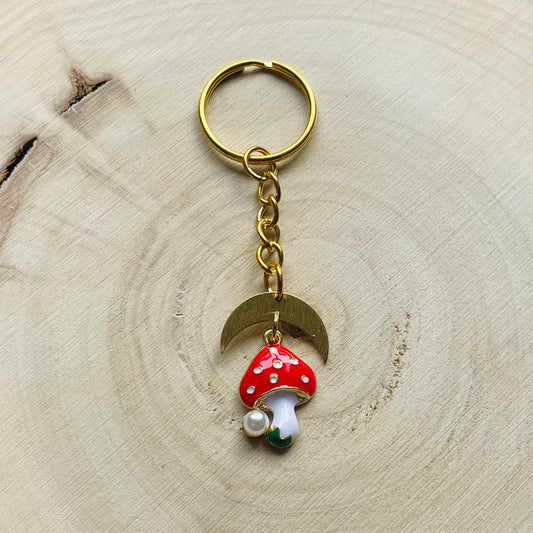 Mushroom Keychain