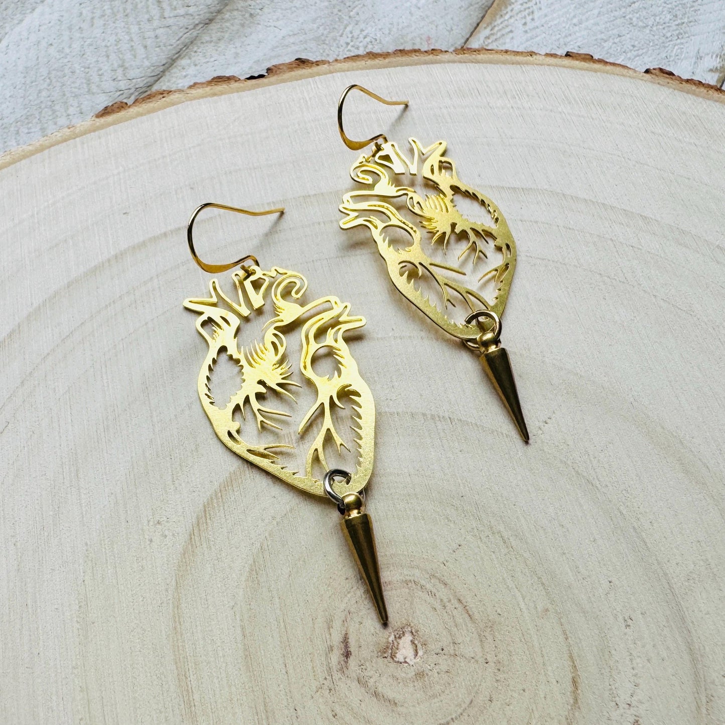 Anatomical Heart Earrings