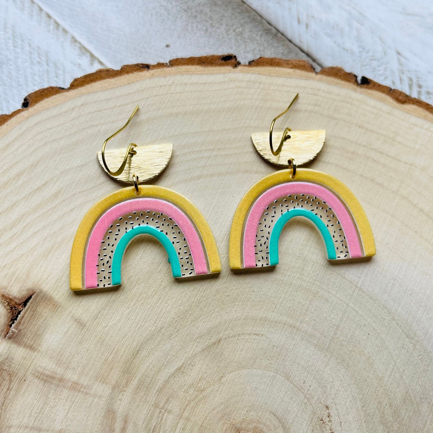 Rainbow Earrings Dangle