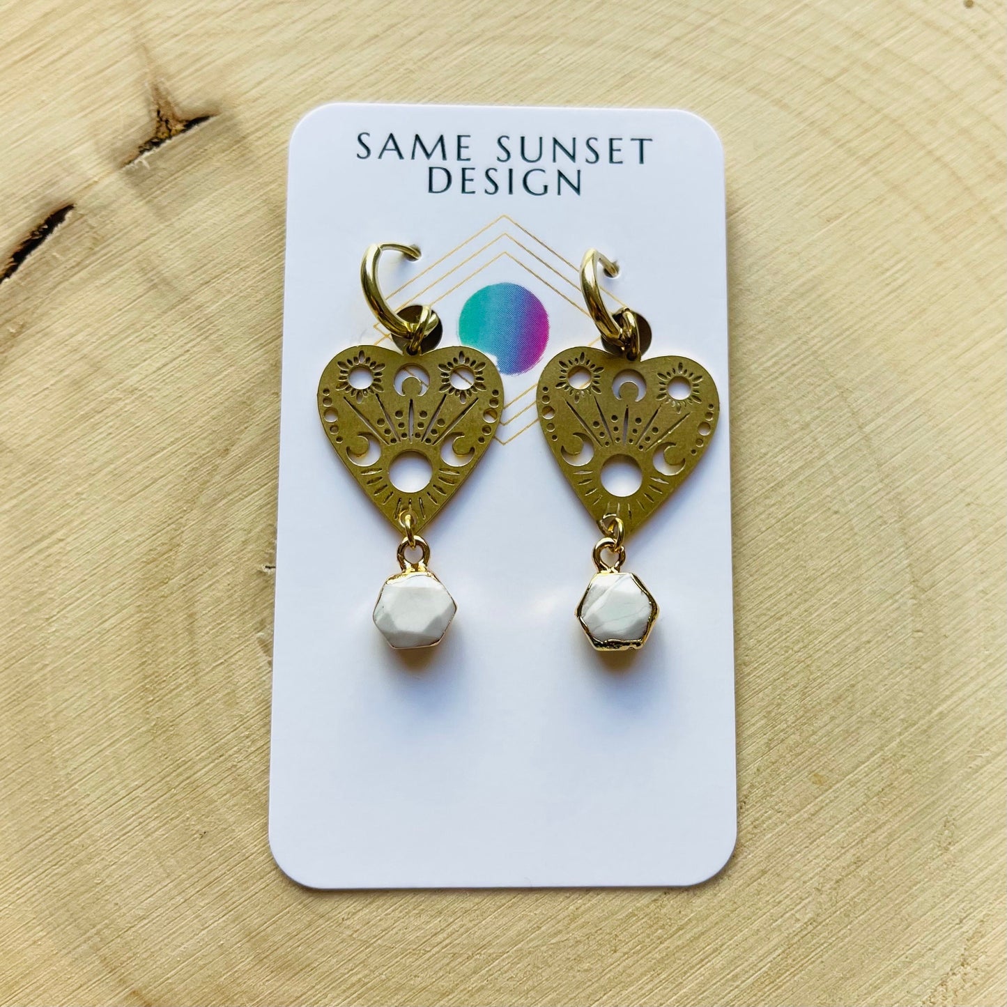 Onyx Planchette Earrings