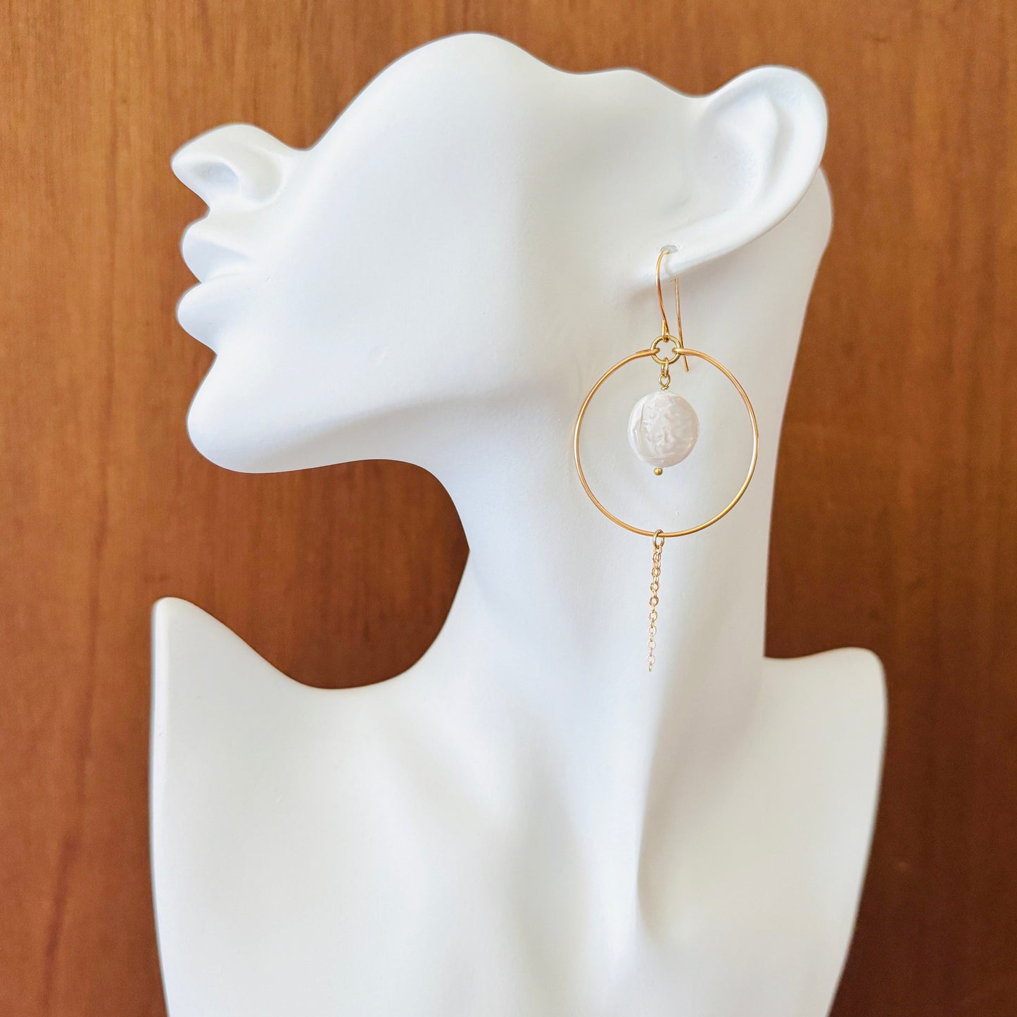 Pearl Hoop Earrings