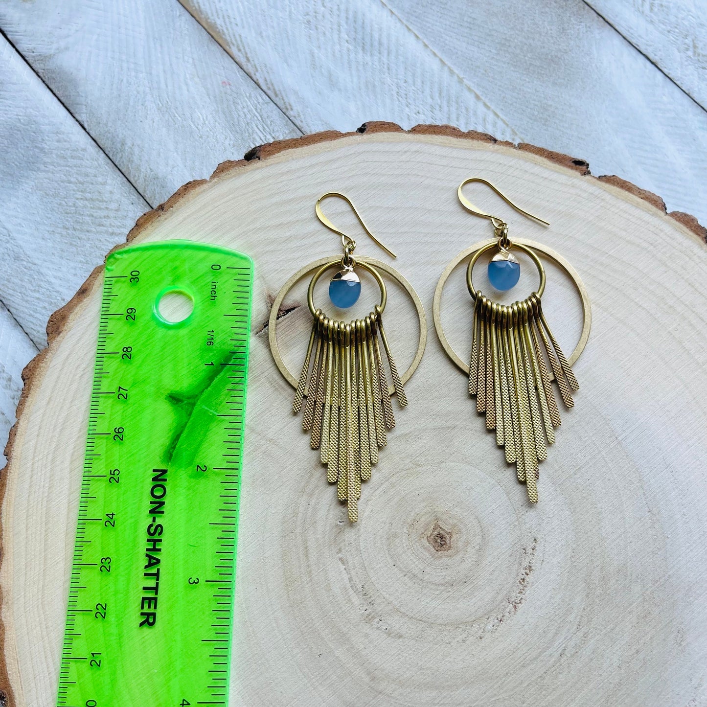 Jade Fringe Earrings