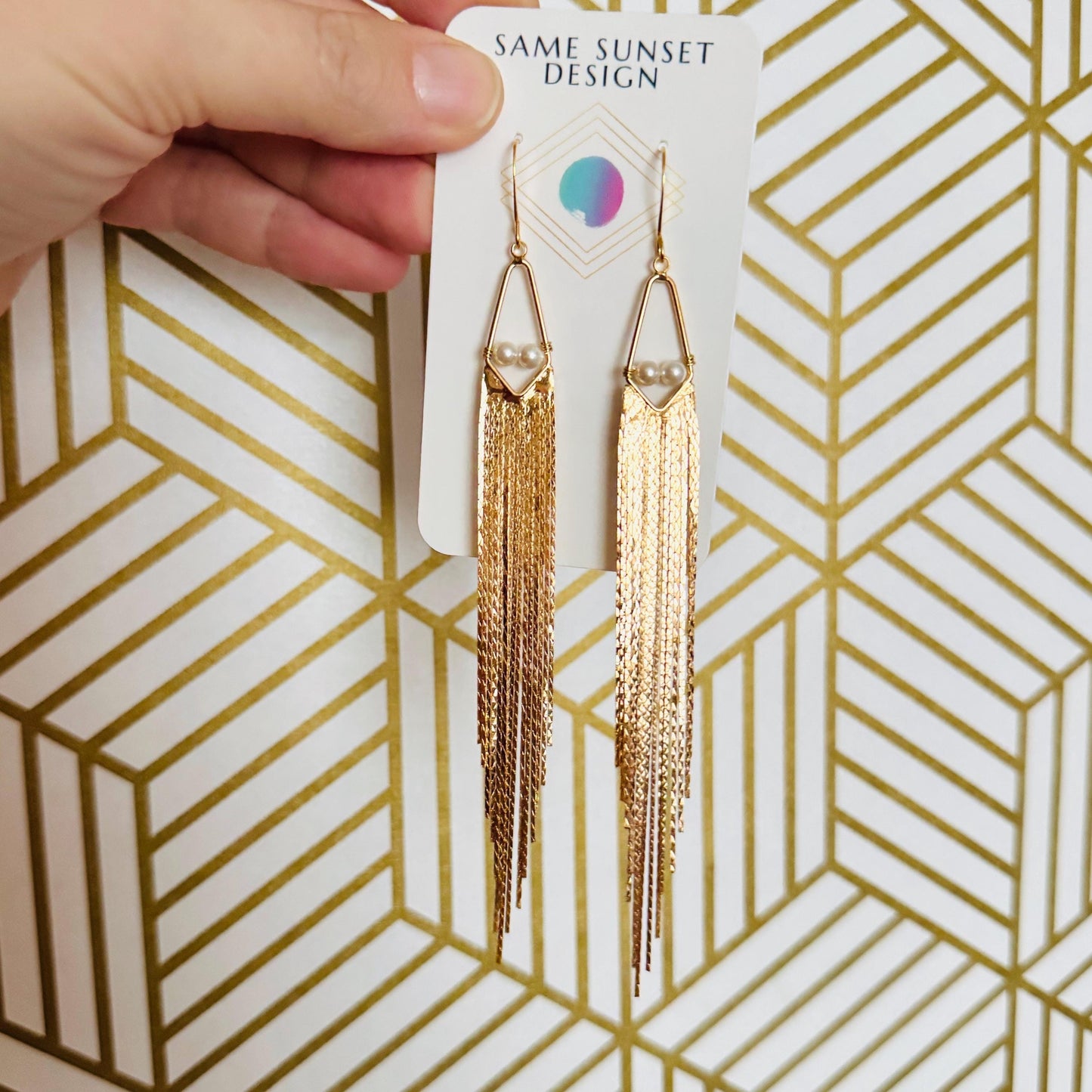 Freshwater Pearl Fringe Earrings