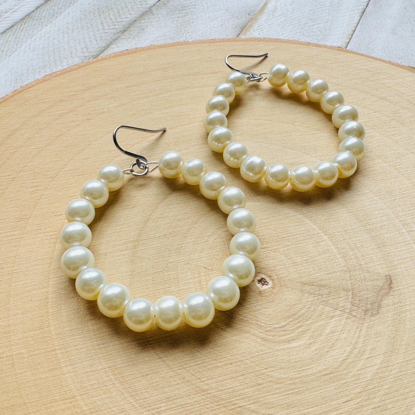 Faux Pearl Earrings