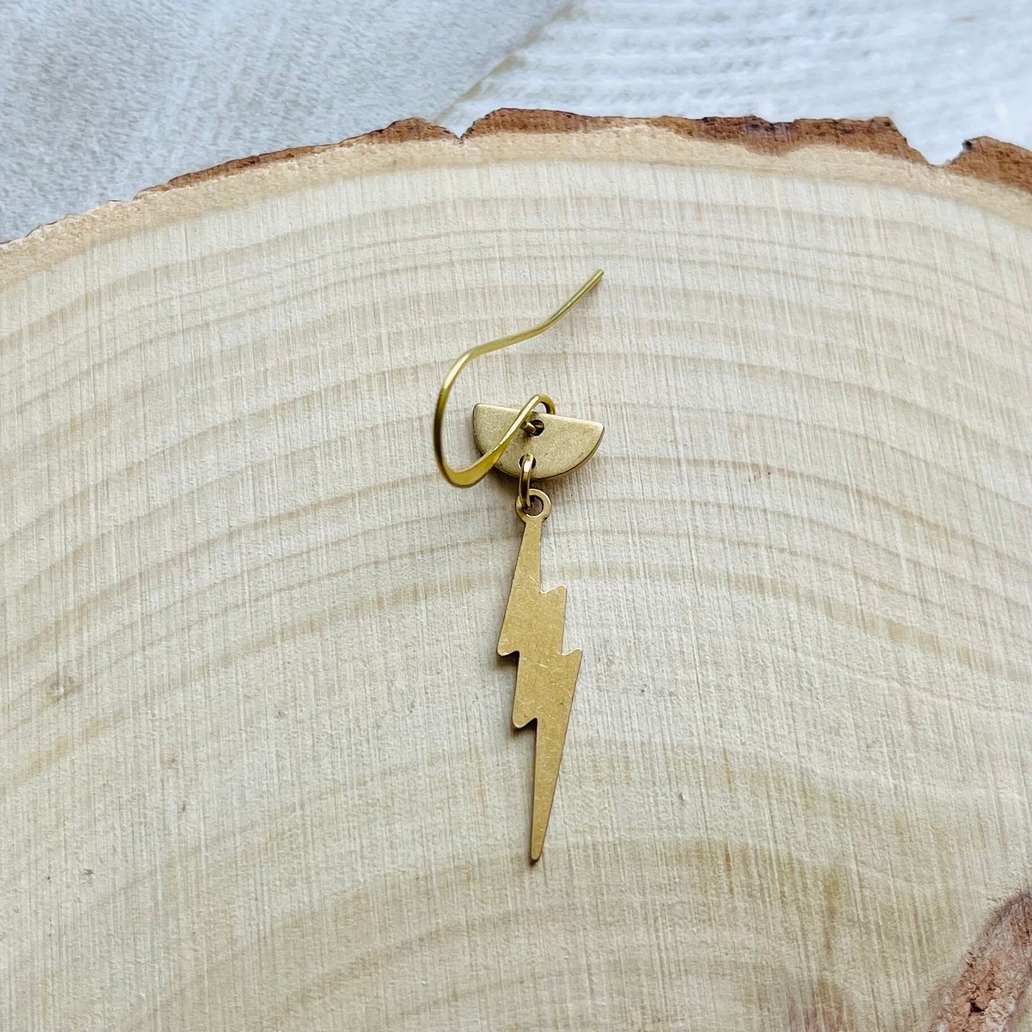 Single Lightning Bolt Earring