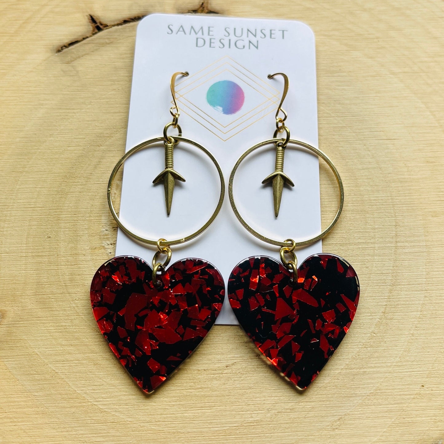 Heart Dagger Earrings