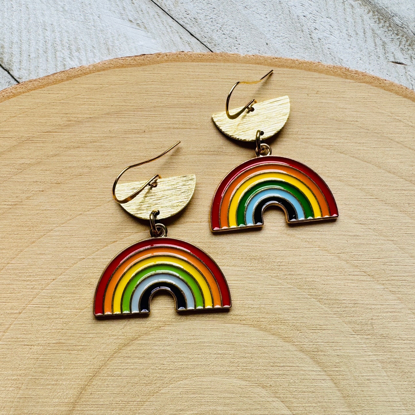 Rainbow Dangle Earrings