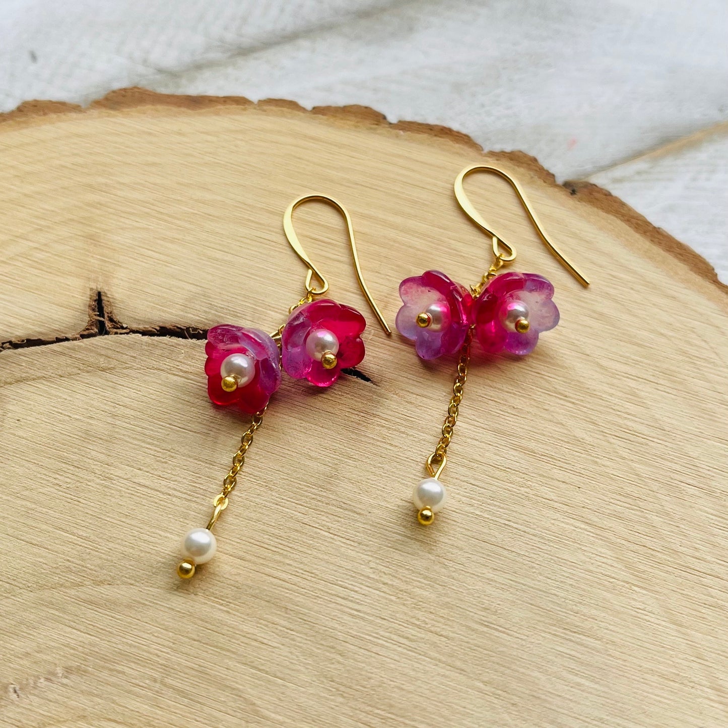 Flower Pearl Earrings
