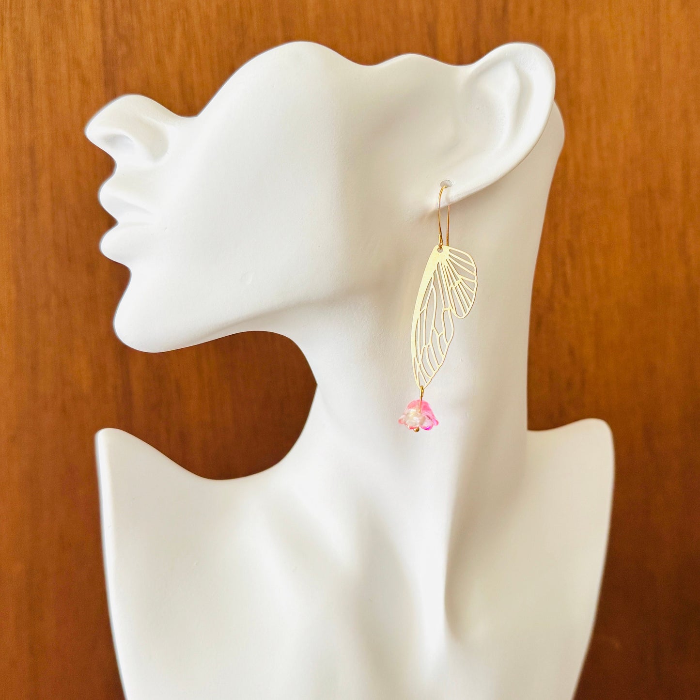 Butterlfy Wing Flower Earrings