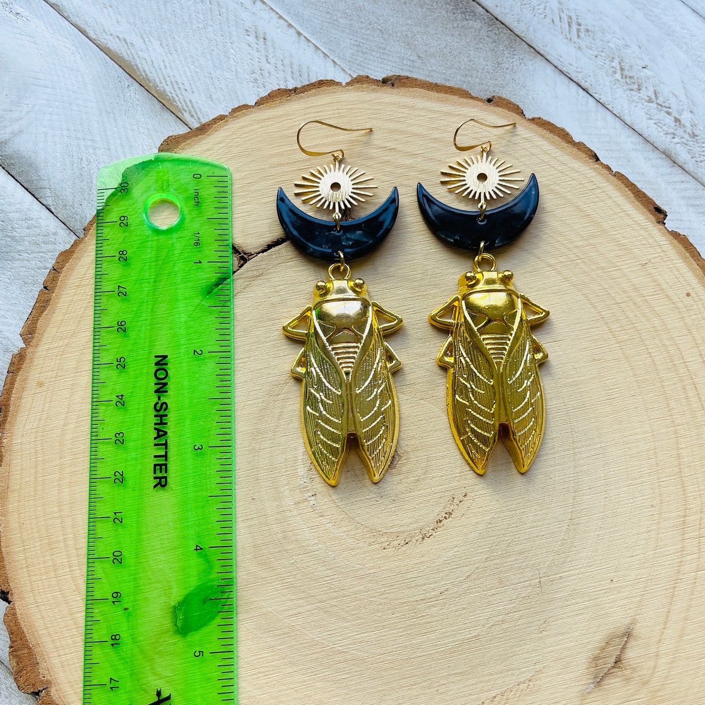 Cicada Moon Earrings