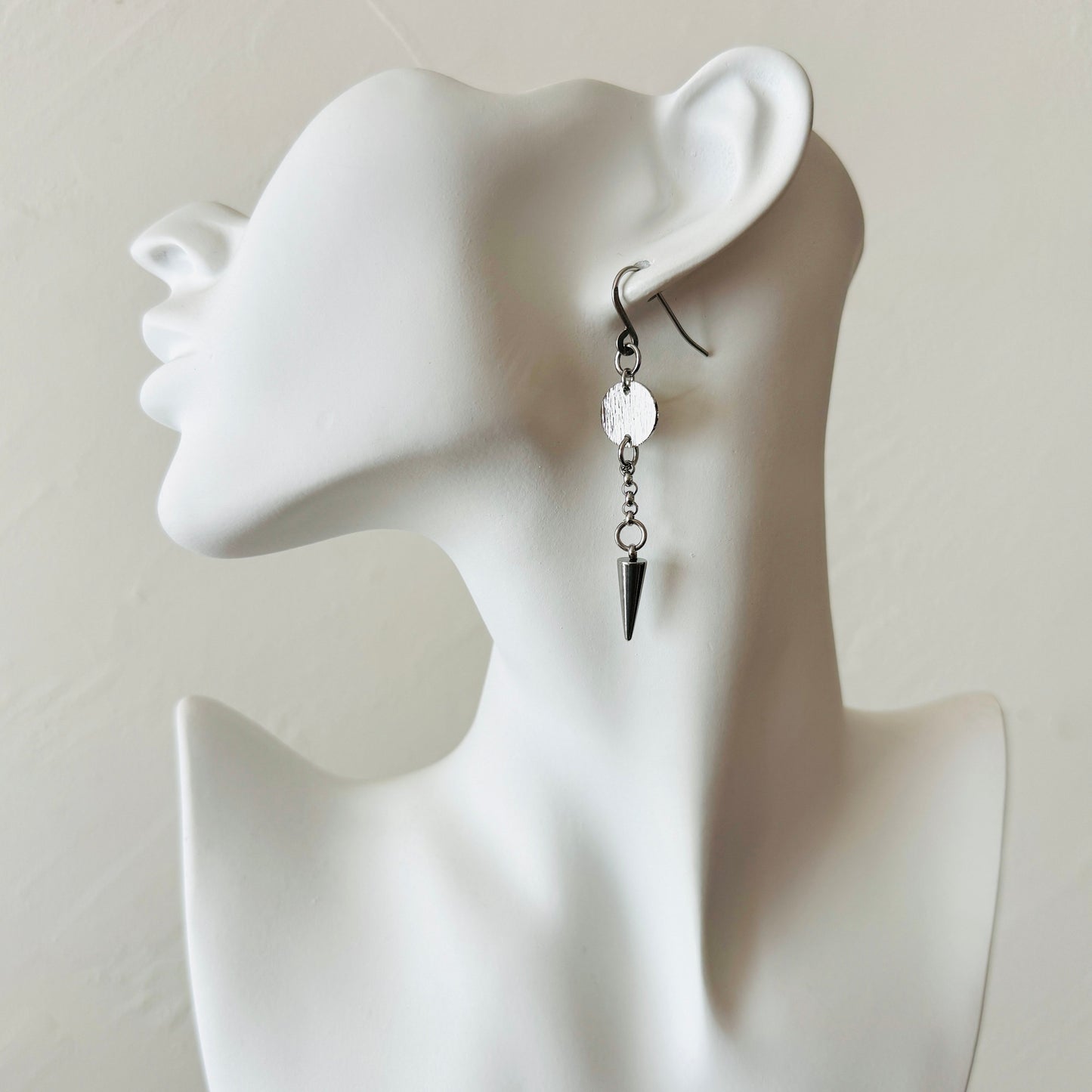 Stainless Steel Spike Earrings