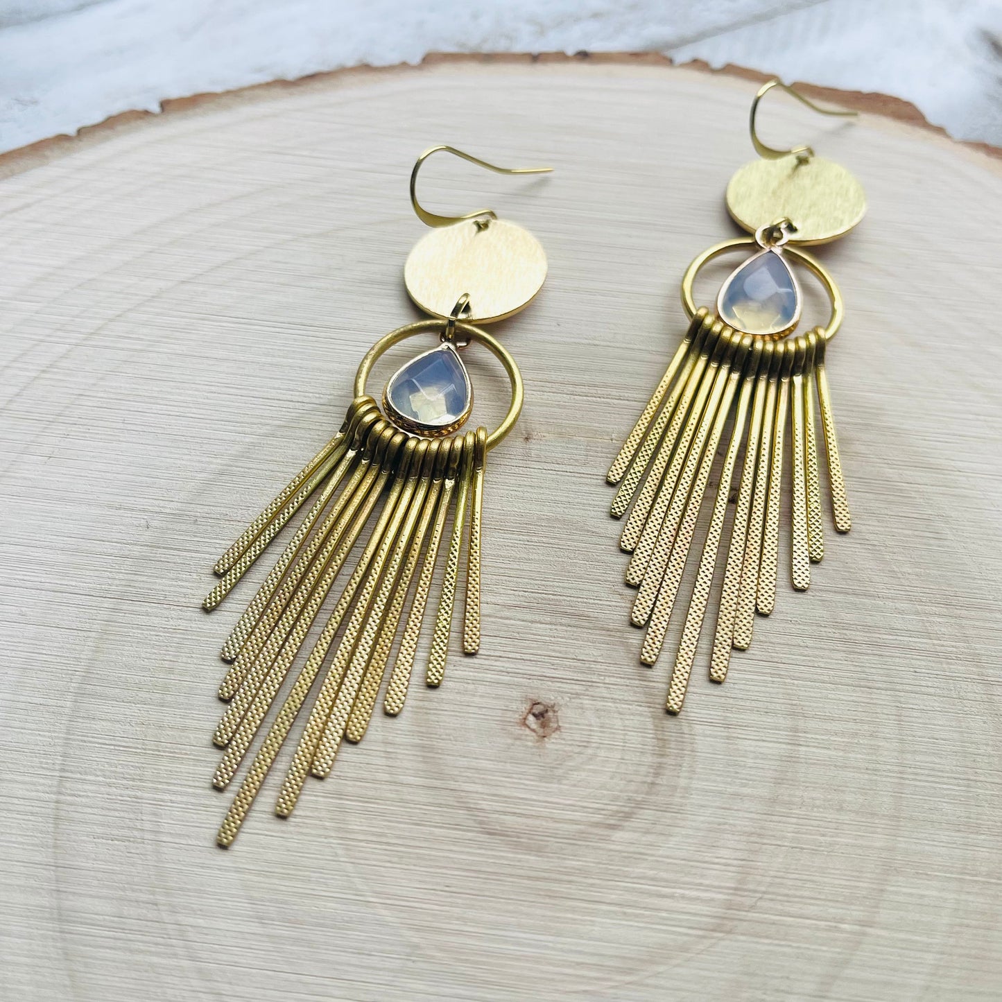Opalite Fringe Earrings