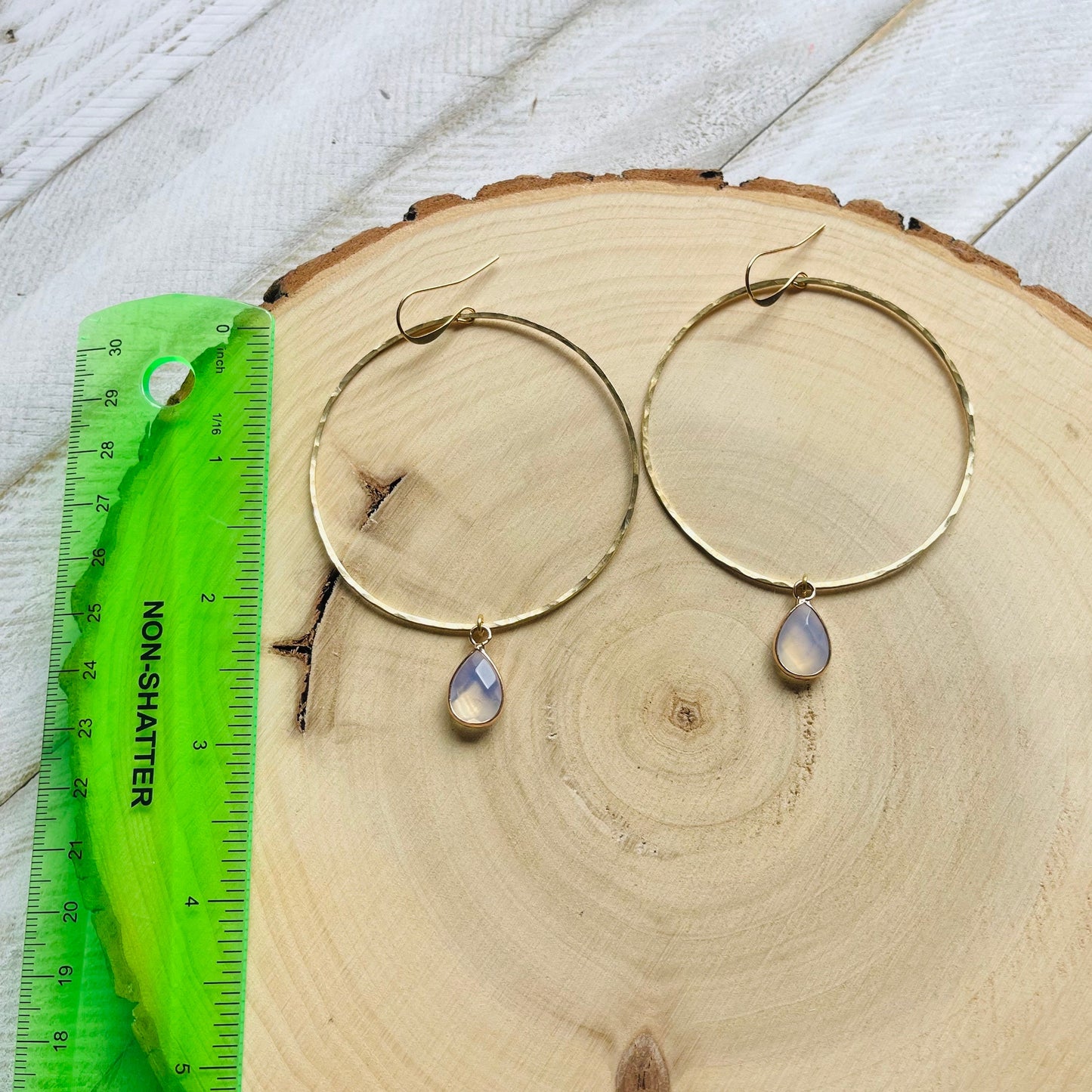 Opalite Hoop Earrings