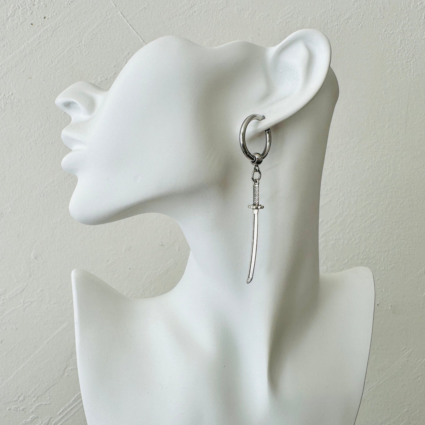 Sword Huggie Hoop Earrings