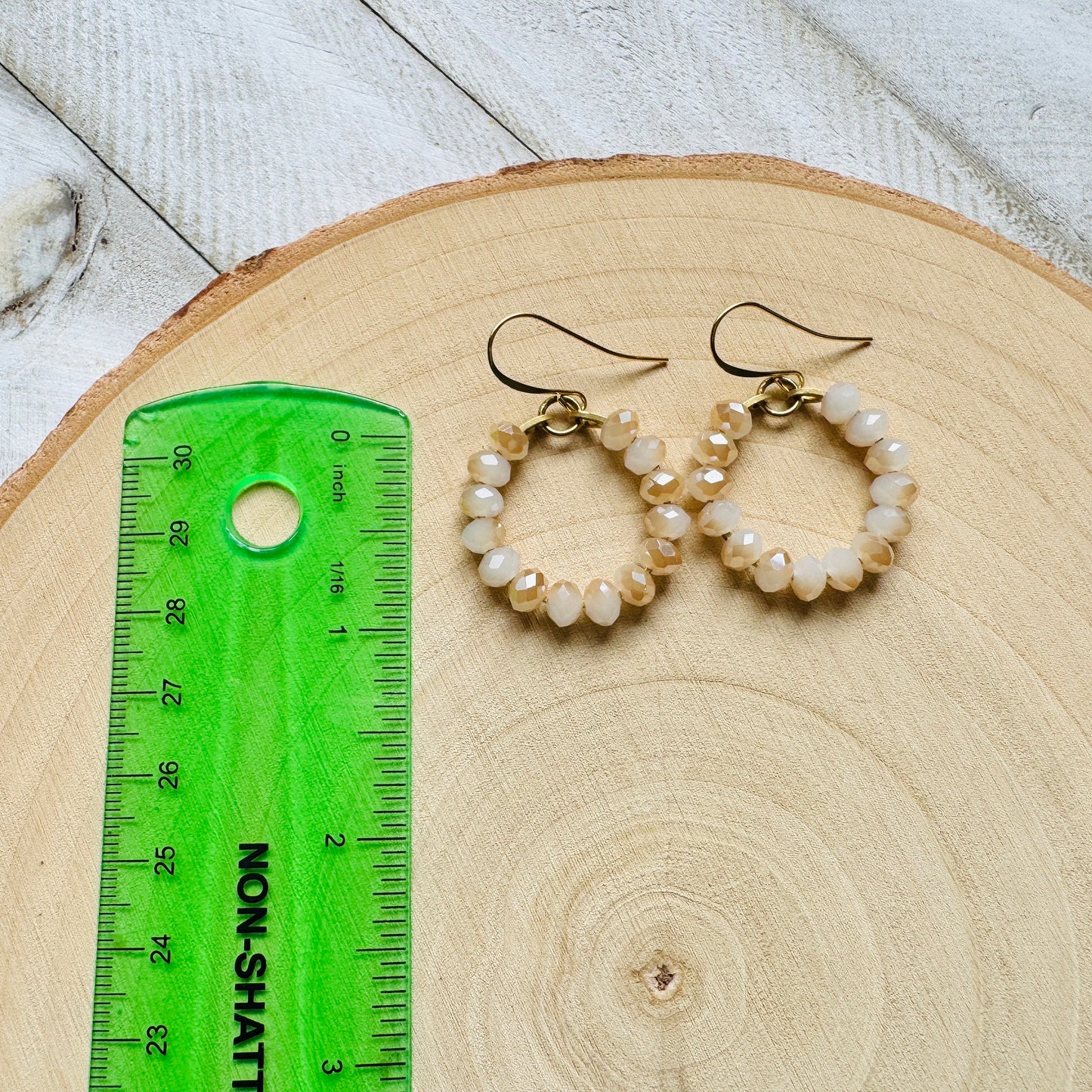 Beaded Hoop Earrings