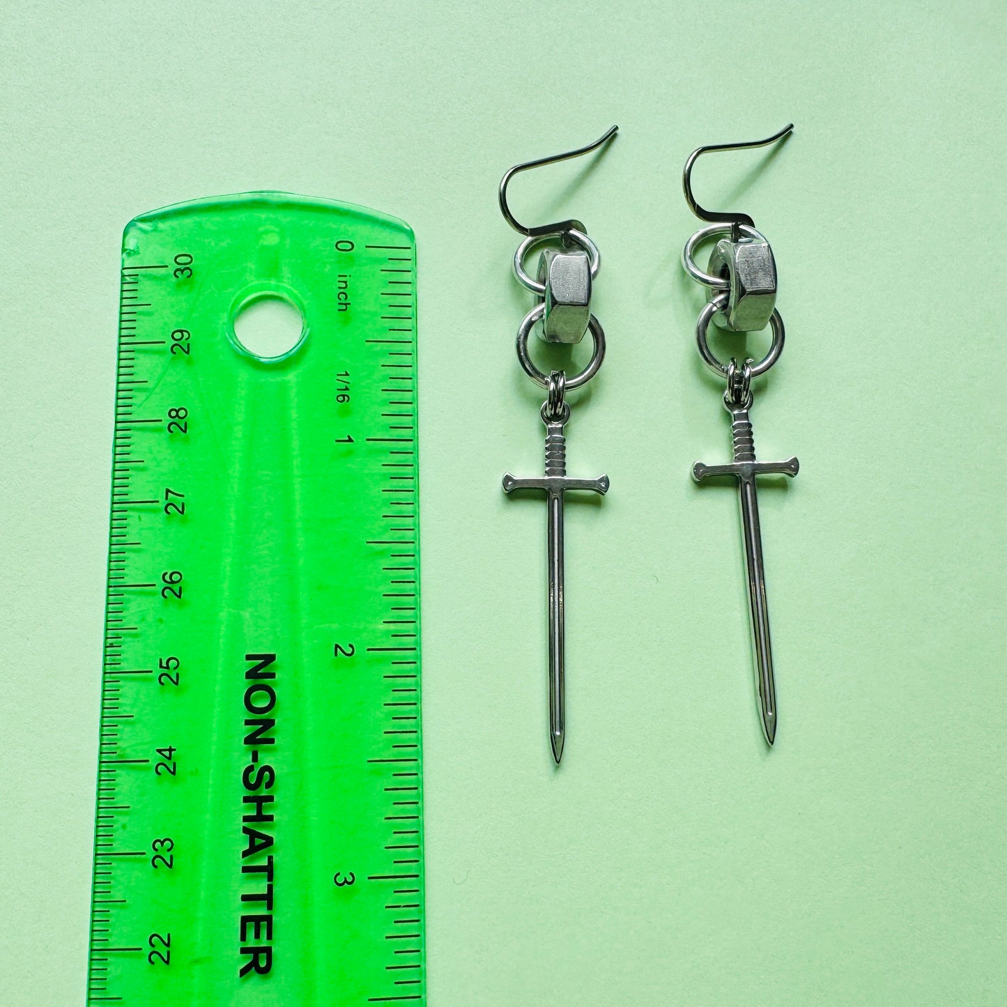 SIlver Dagger Earrings