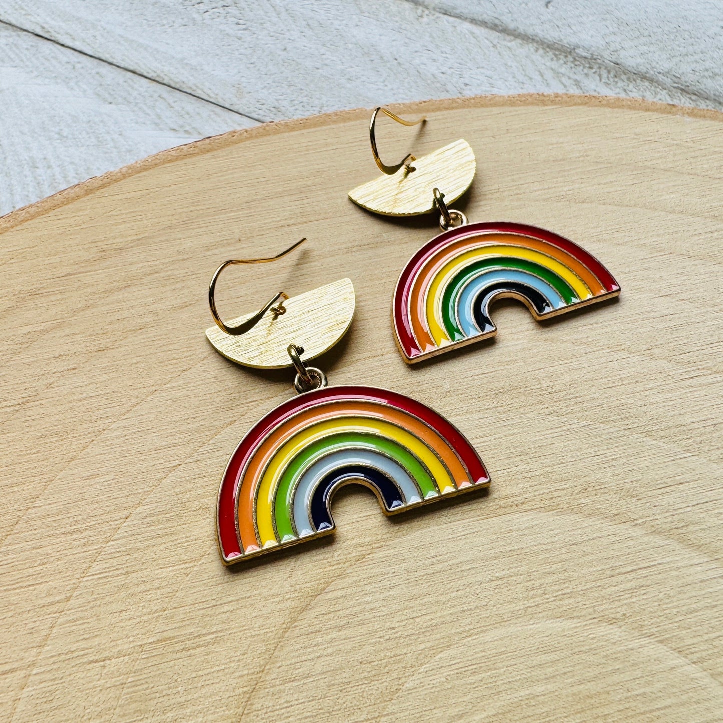 Rainbow Dangle Earrings