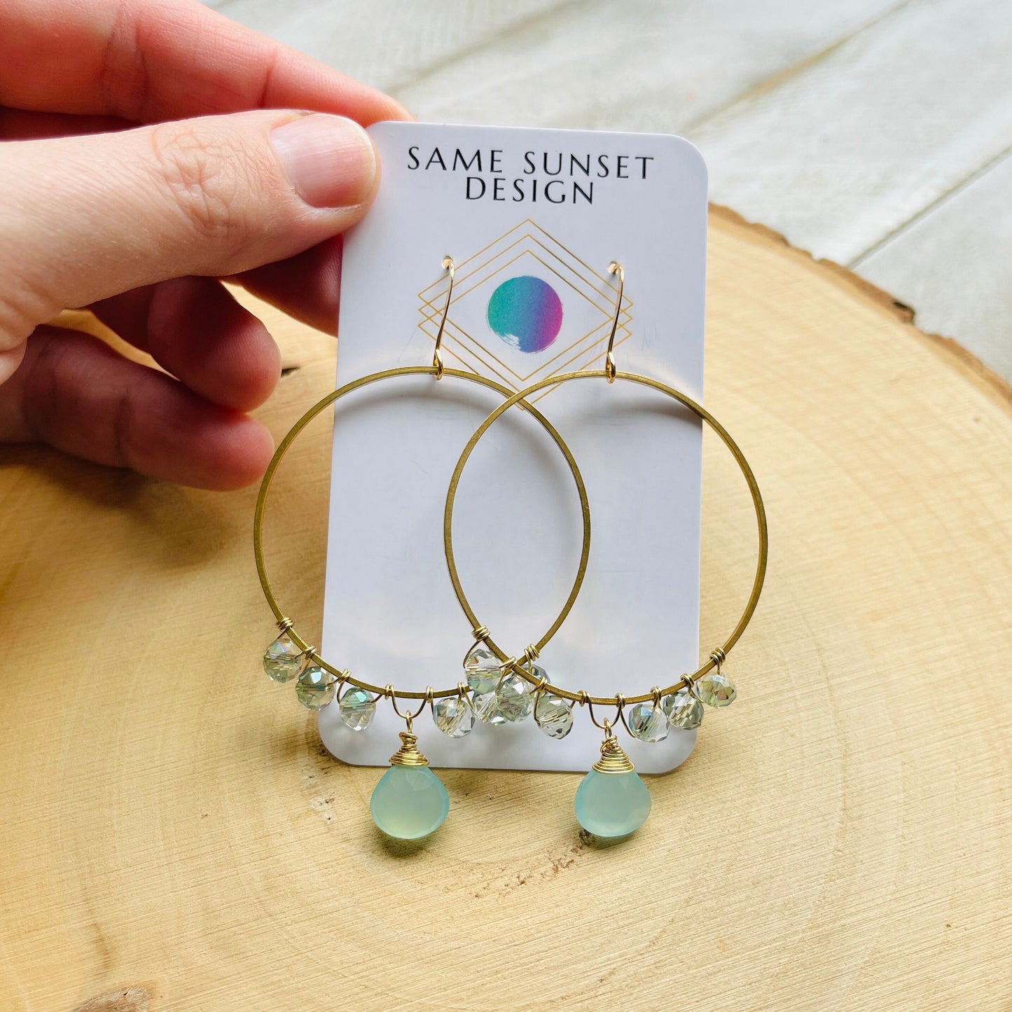 Chalcedony Earrings