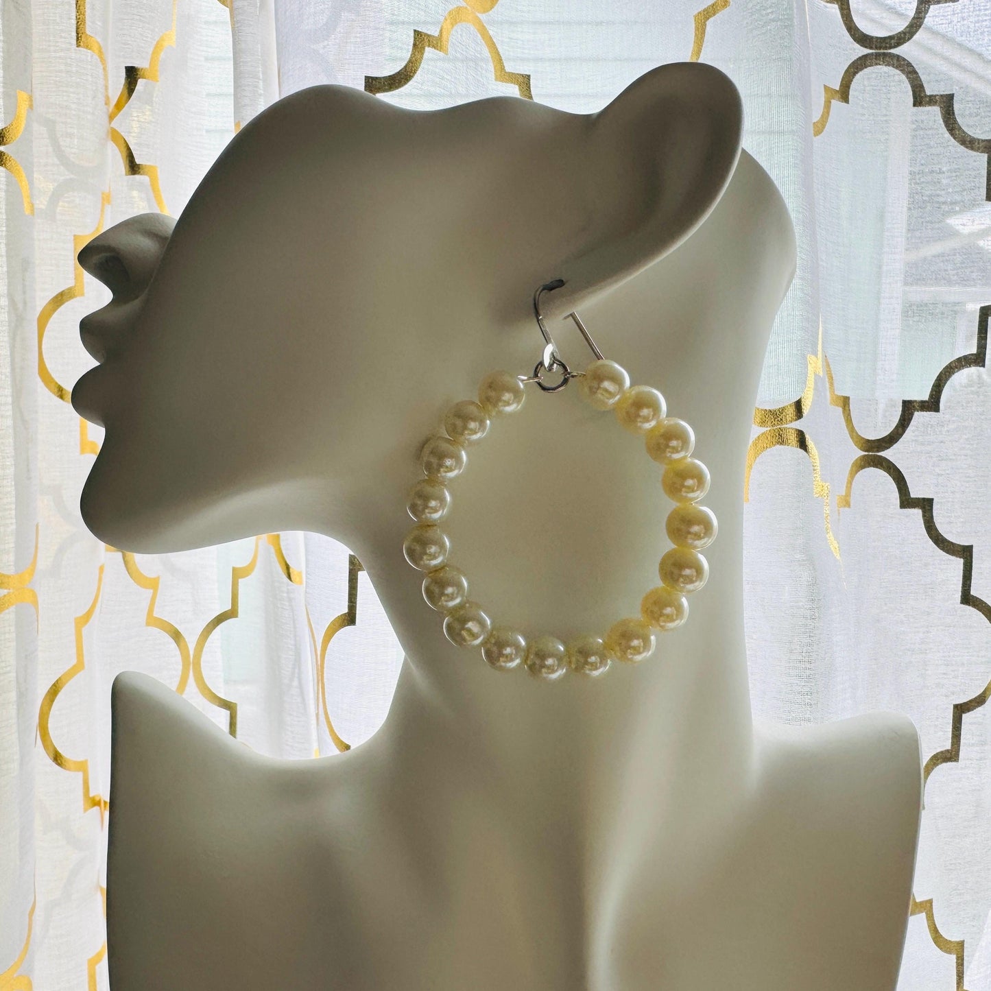 Faux Pearl Earrings