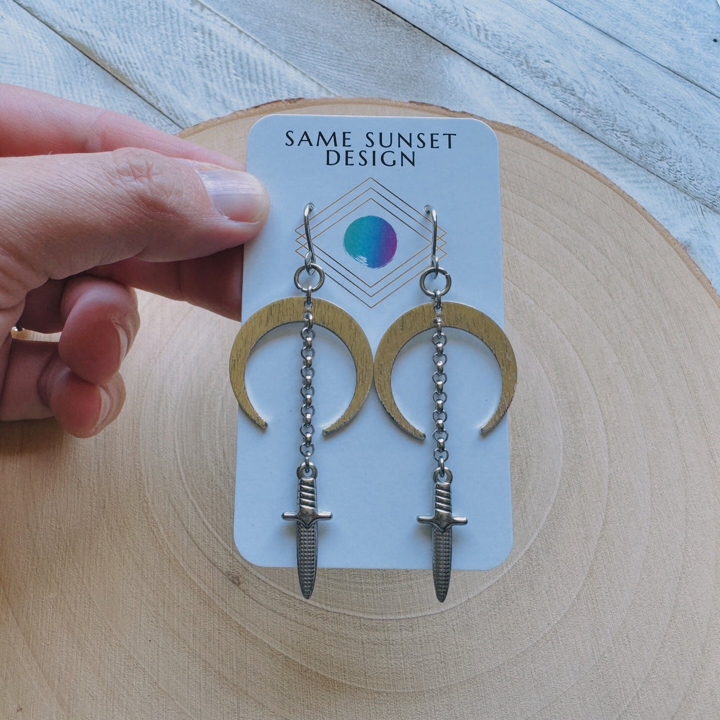 Moon Dagger Earrings