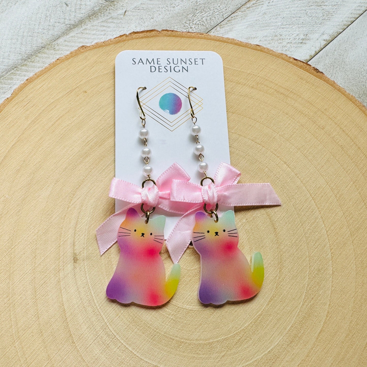 Cat Bow Earrings