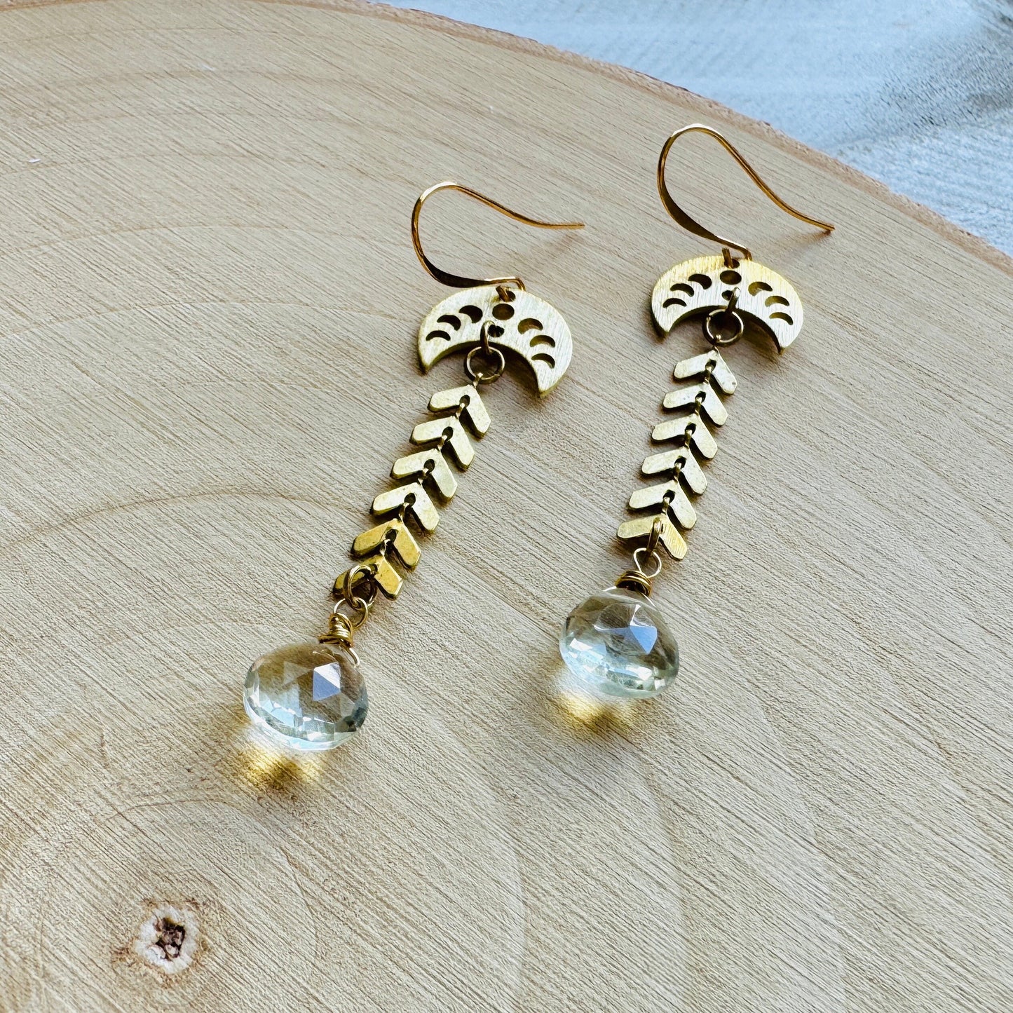 Green Amethyst Earrings