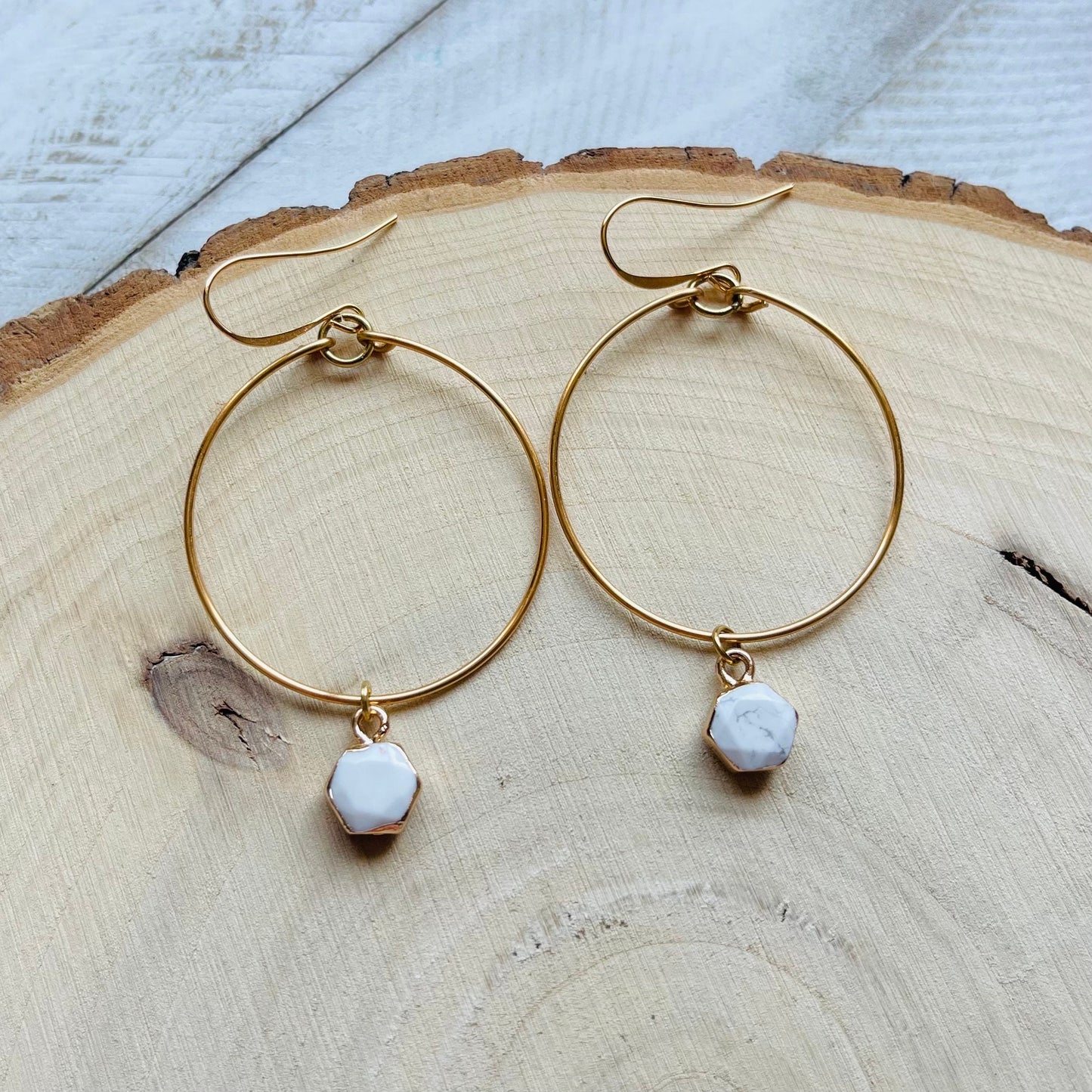 Howlite Earrings