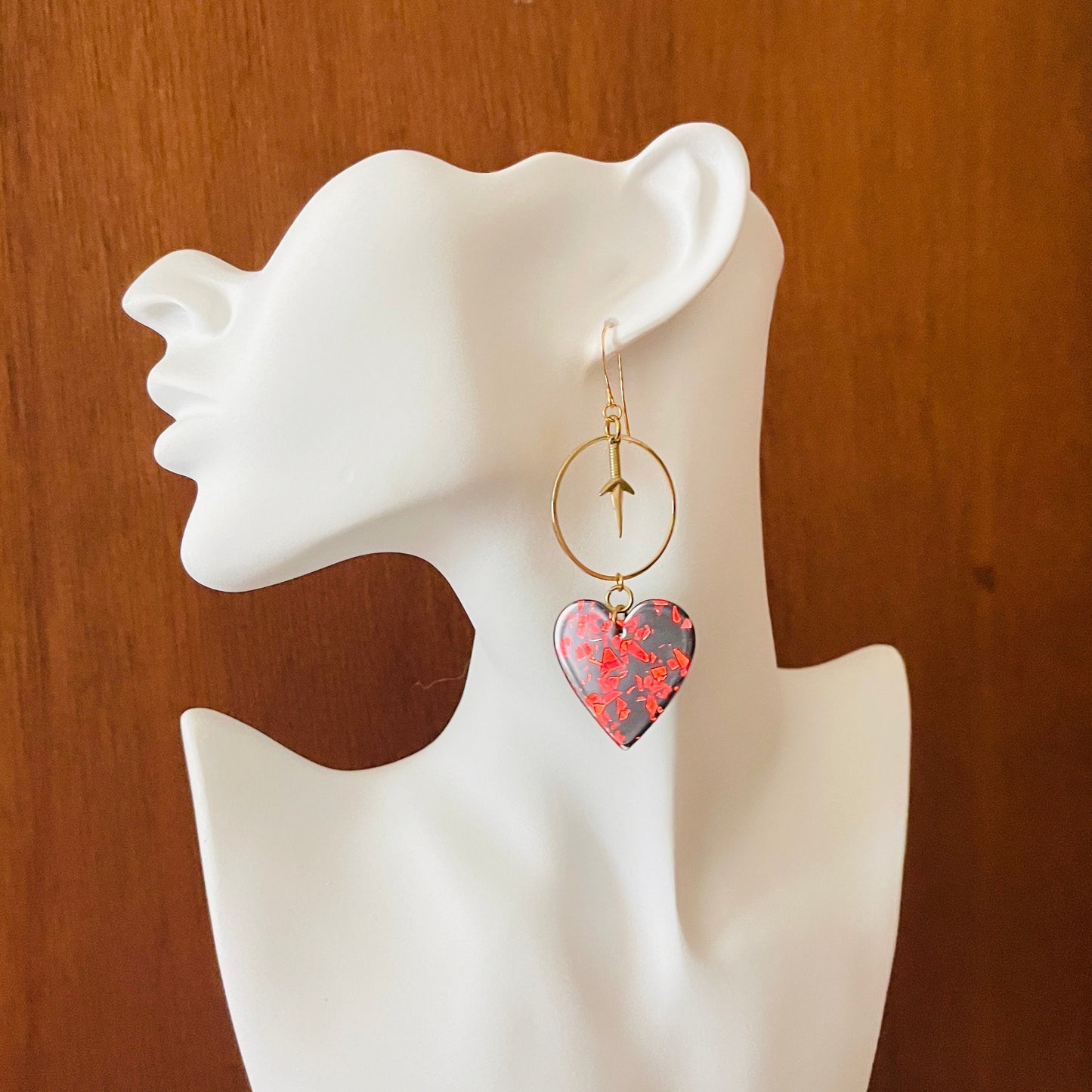 Heart Dagger Earrings