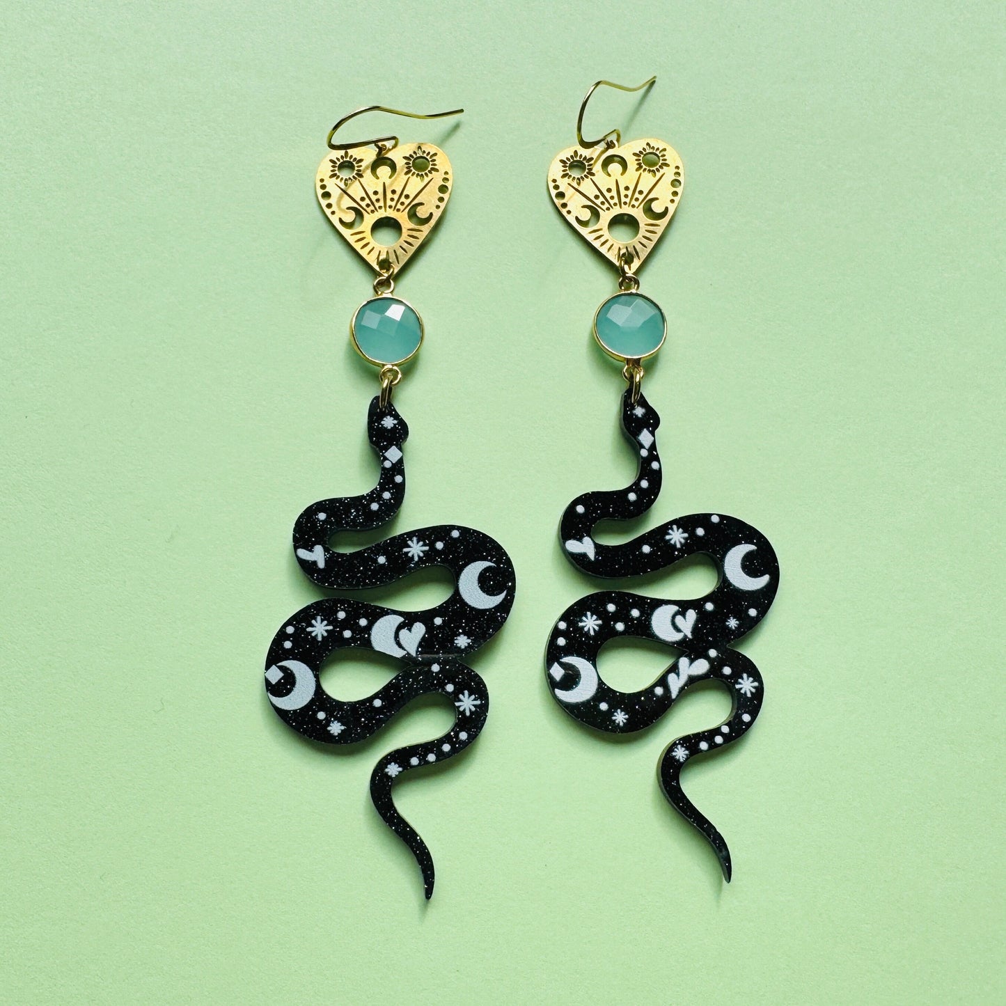 Snake Planchette Earrings