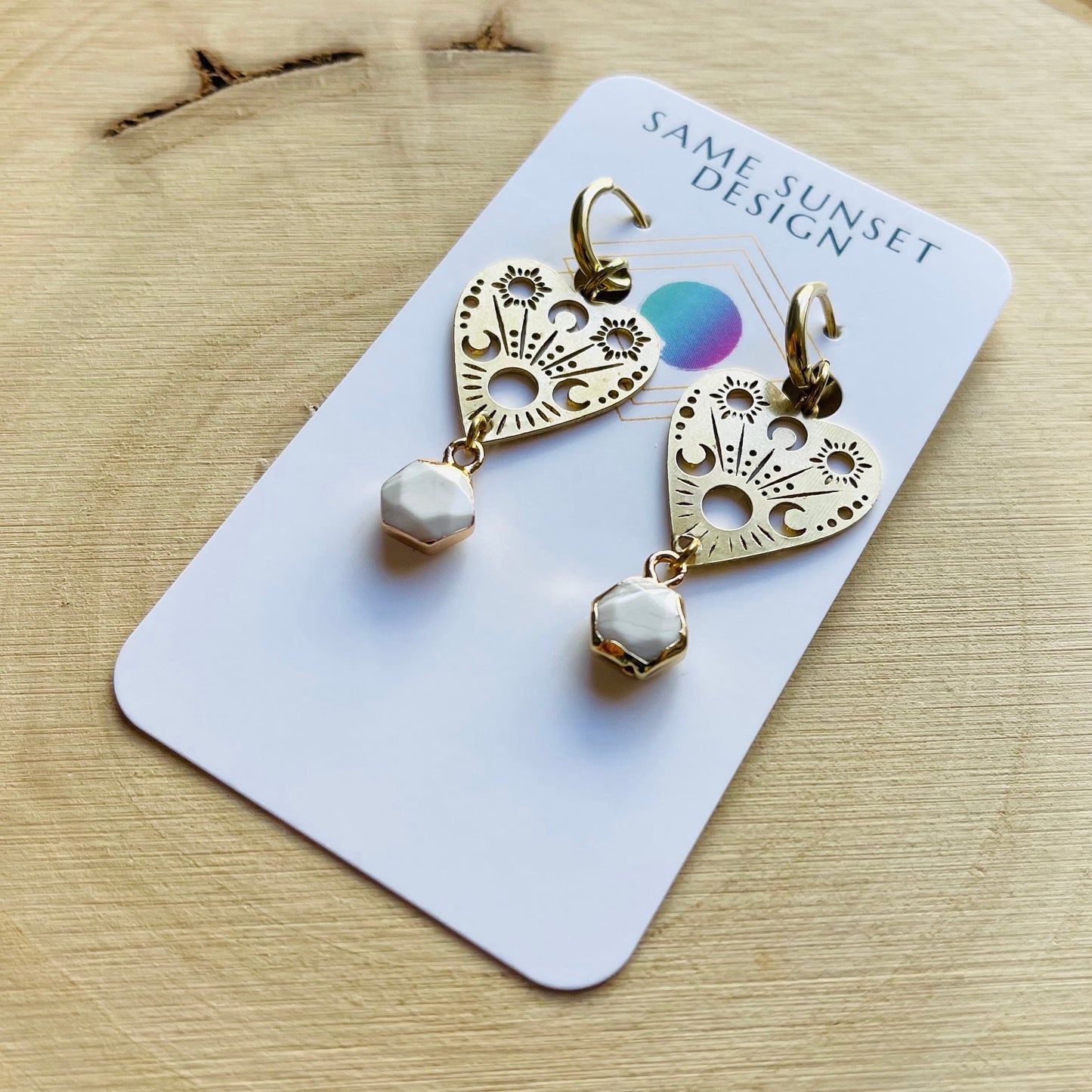 Onyx Planchette Earrings
