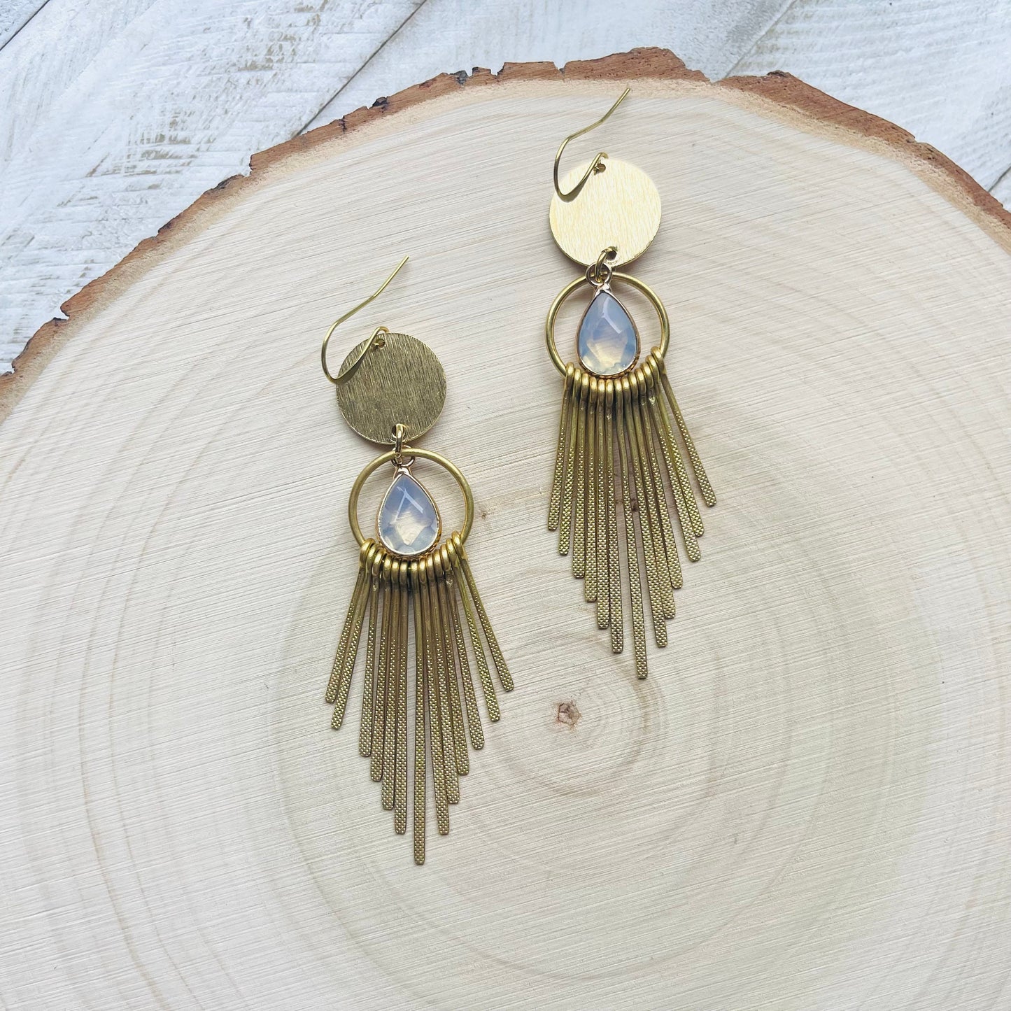 Opalite Fringe Earrings